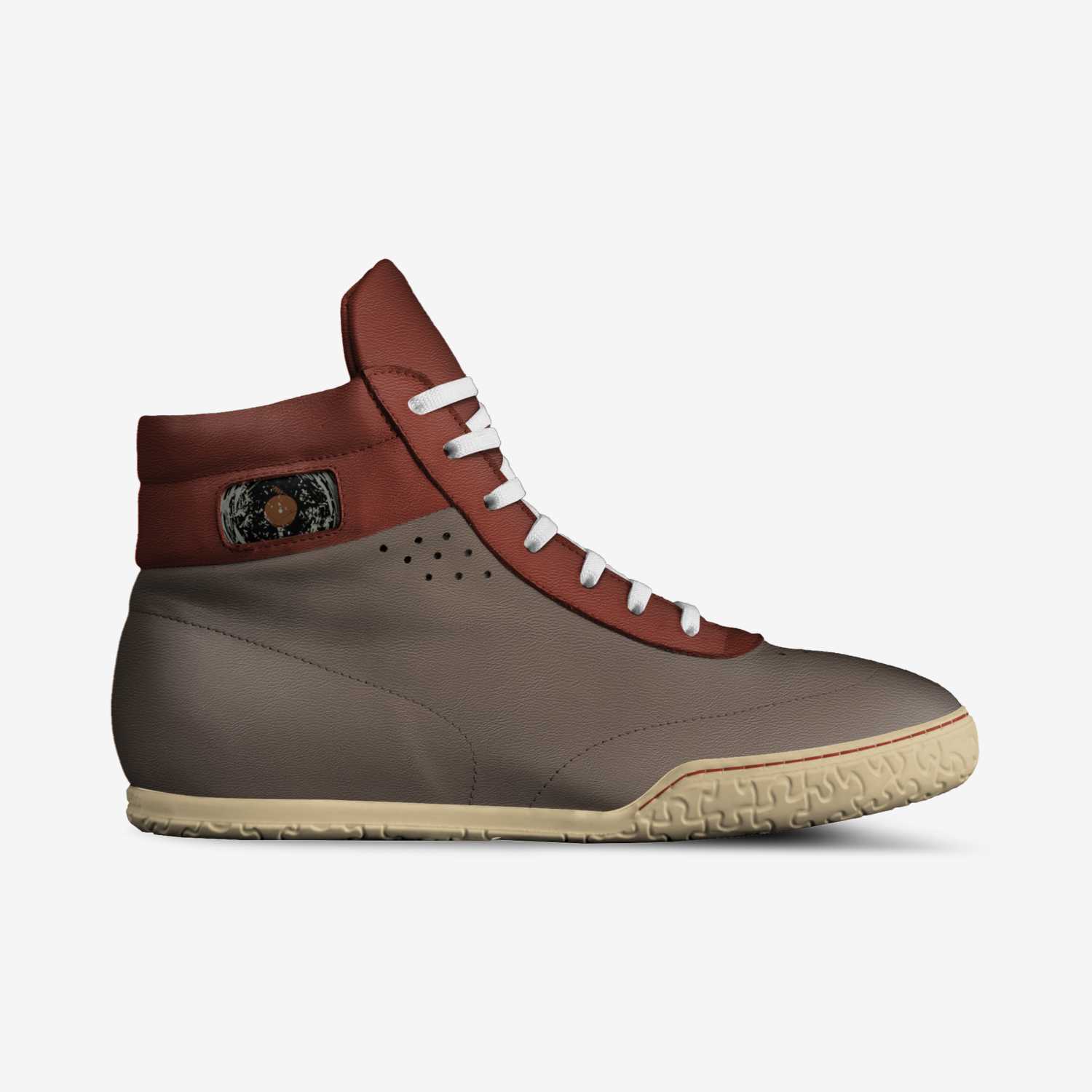 Timeless Vinyl Records custom made in Italy shoes by Denis Marsili | Side view