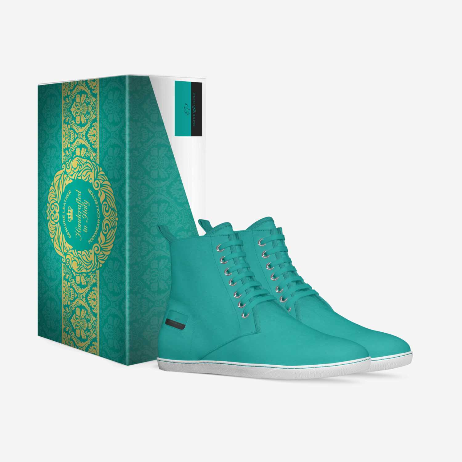 E7$ custom made in Italy shoes by Lateef Williams | Box view
