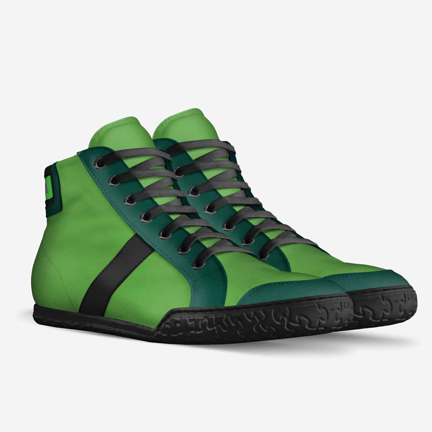 leaf feet  custom made in Italy shoes by Brody Jones | Double view