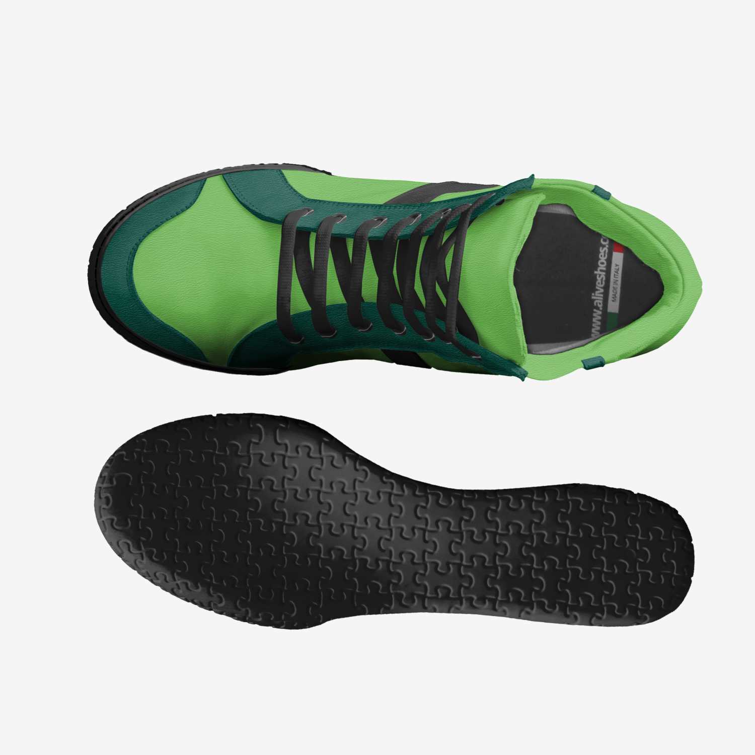 leaf feet  custom made in Italy shoes by Brody Jones | Top view
