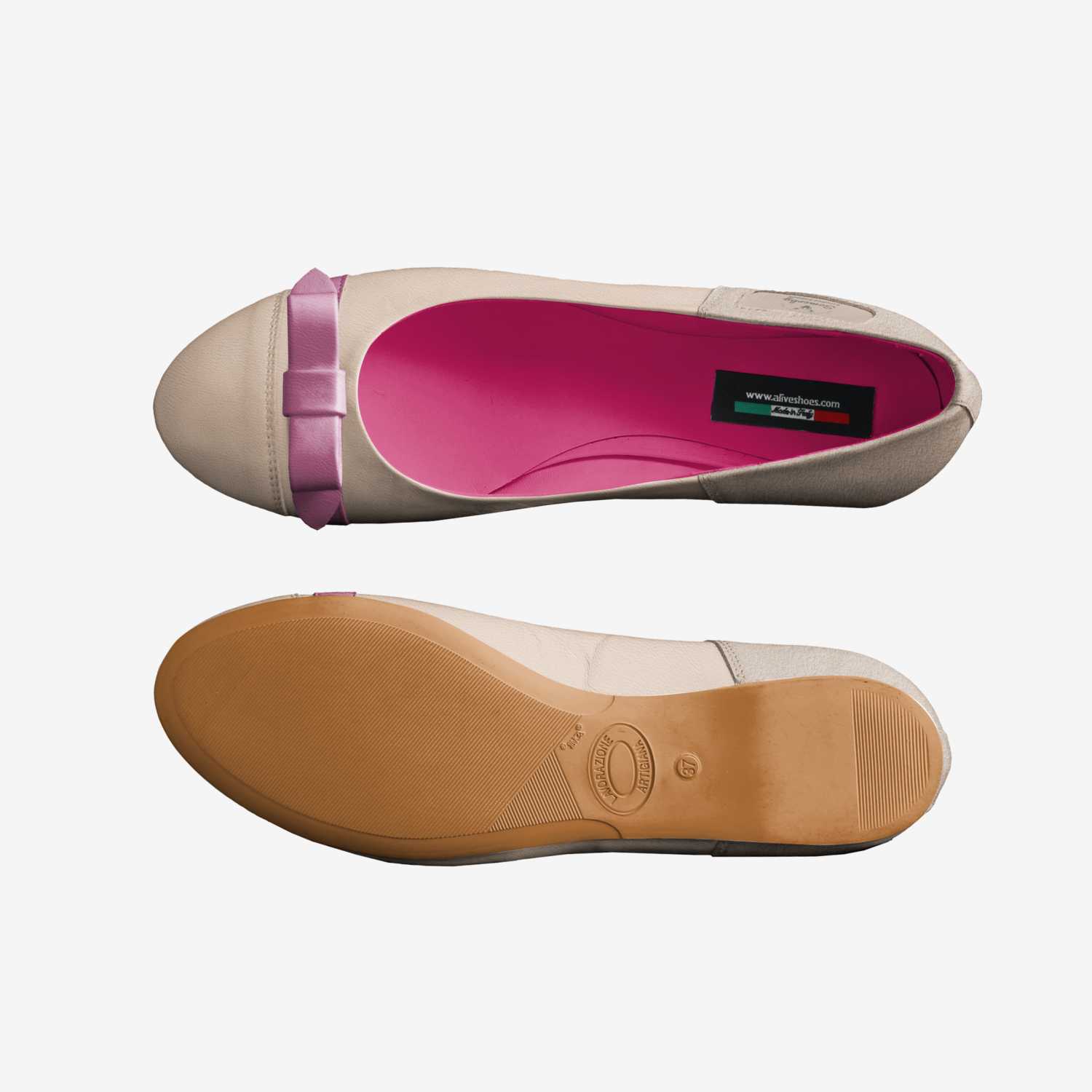 Somerby custom made in Italy shoes by Ruth Jones | Top view
