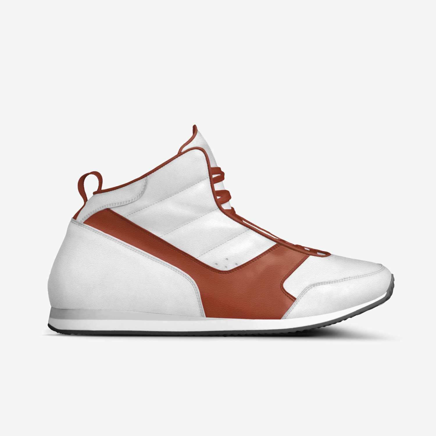 hightop 3 custom made in Italy shoes by Brett Mcfarlane | Side view