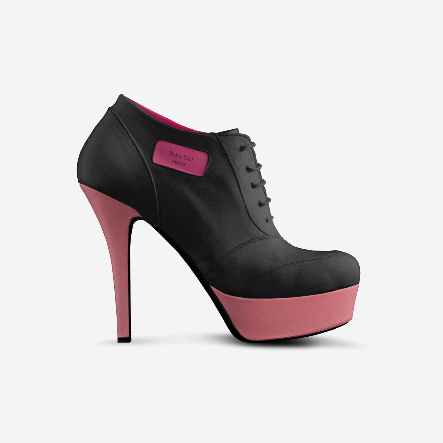 Boho Girl custom made in Italy shoes by Marijke Verkerk Design | Side view