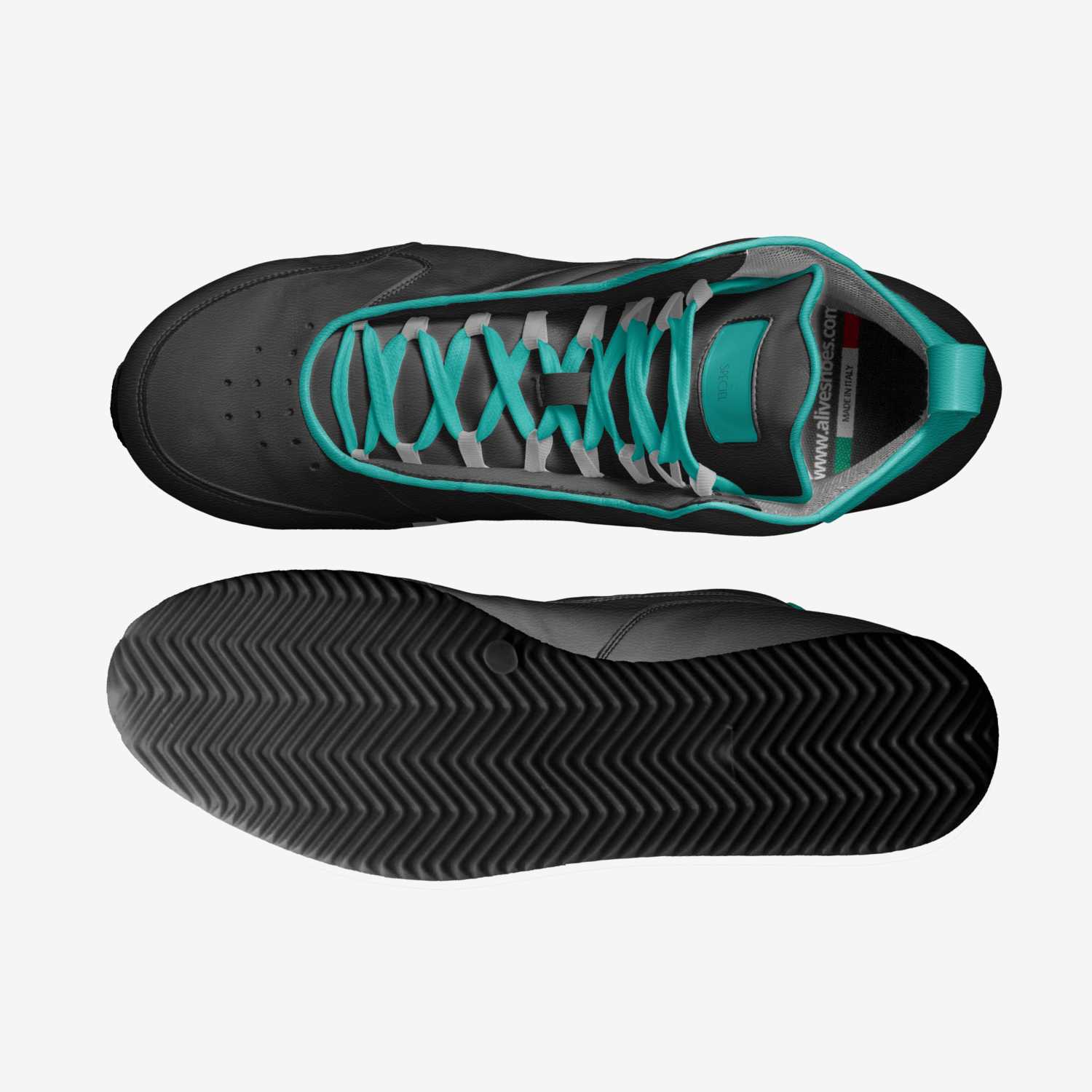 Special custom made in Italy shoes by Zion Cole Wheeler | Top view