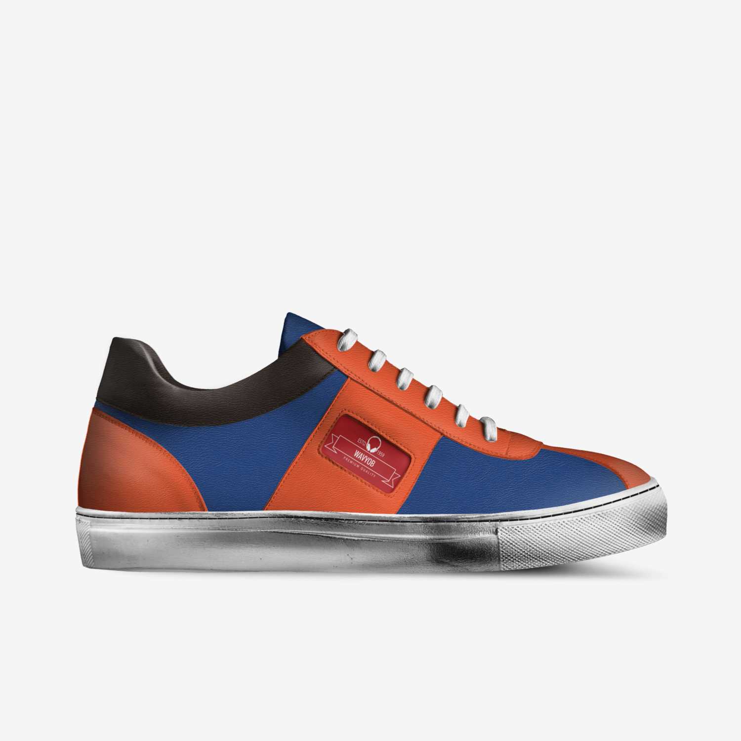 wavyOB custom made in Italy shoes by Jakobe Ryan Valadez Hernandez | Side view