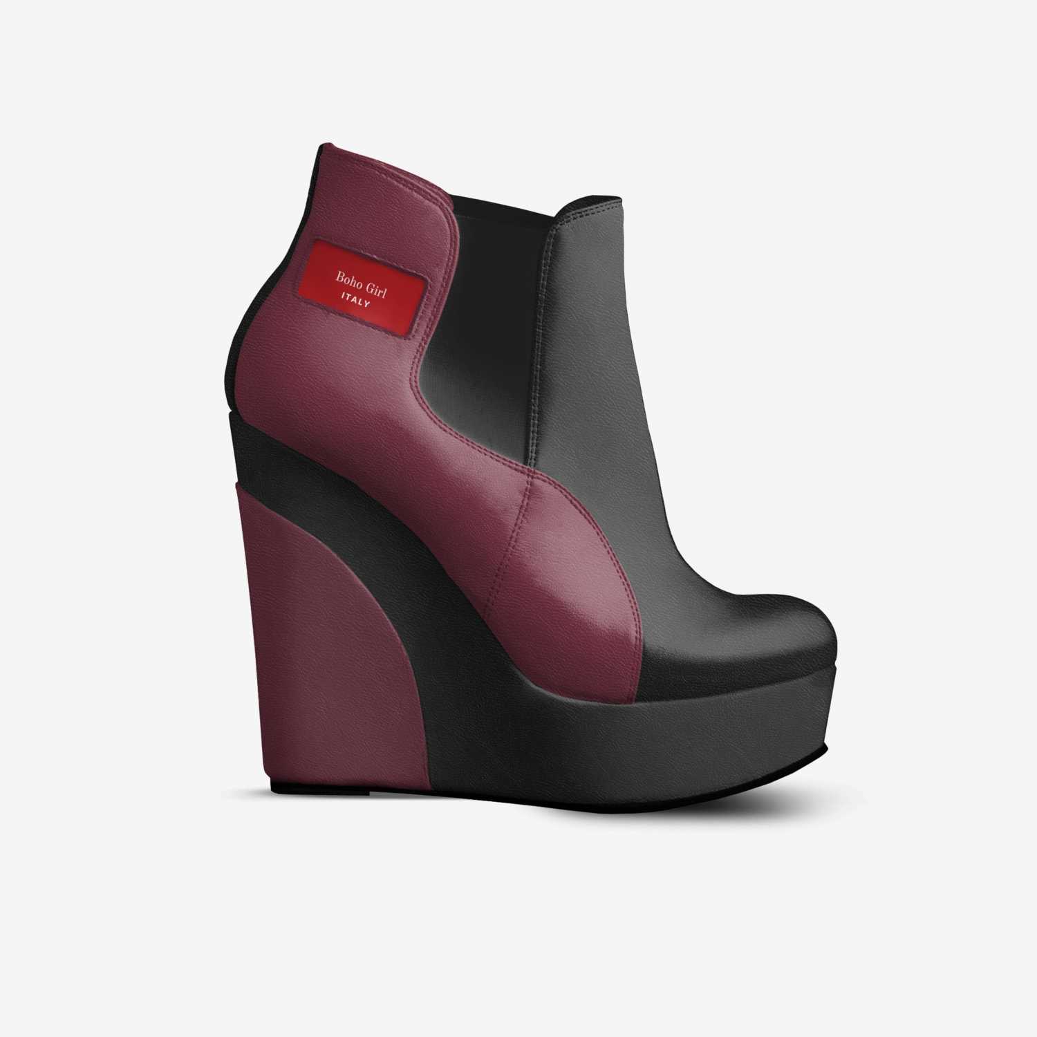Boho Girl custom made in Italy shoes by Marijke Verkerk Design | Side view