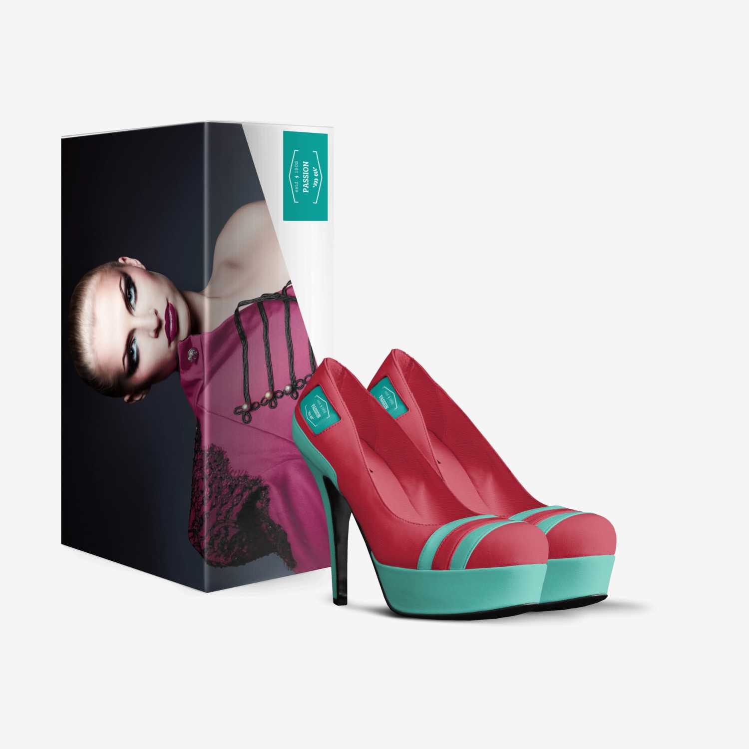 Lady Passion custom made in Italy shoes by Rakeem Mitchum | Box view