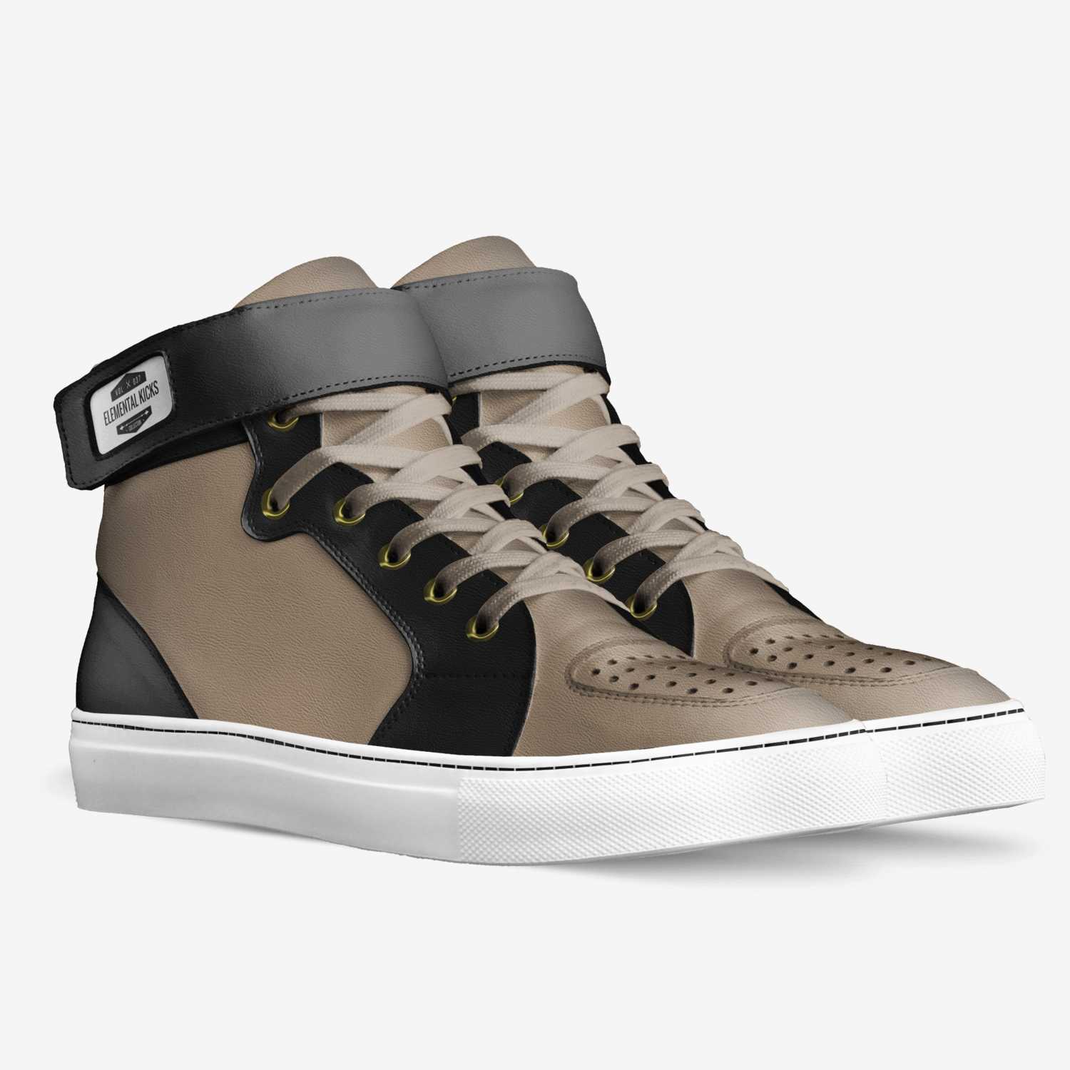 Elemental Kicks custom made in Italy shoes by Stefan Abraham | Double view