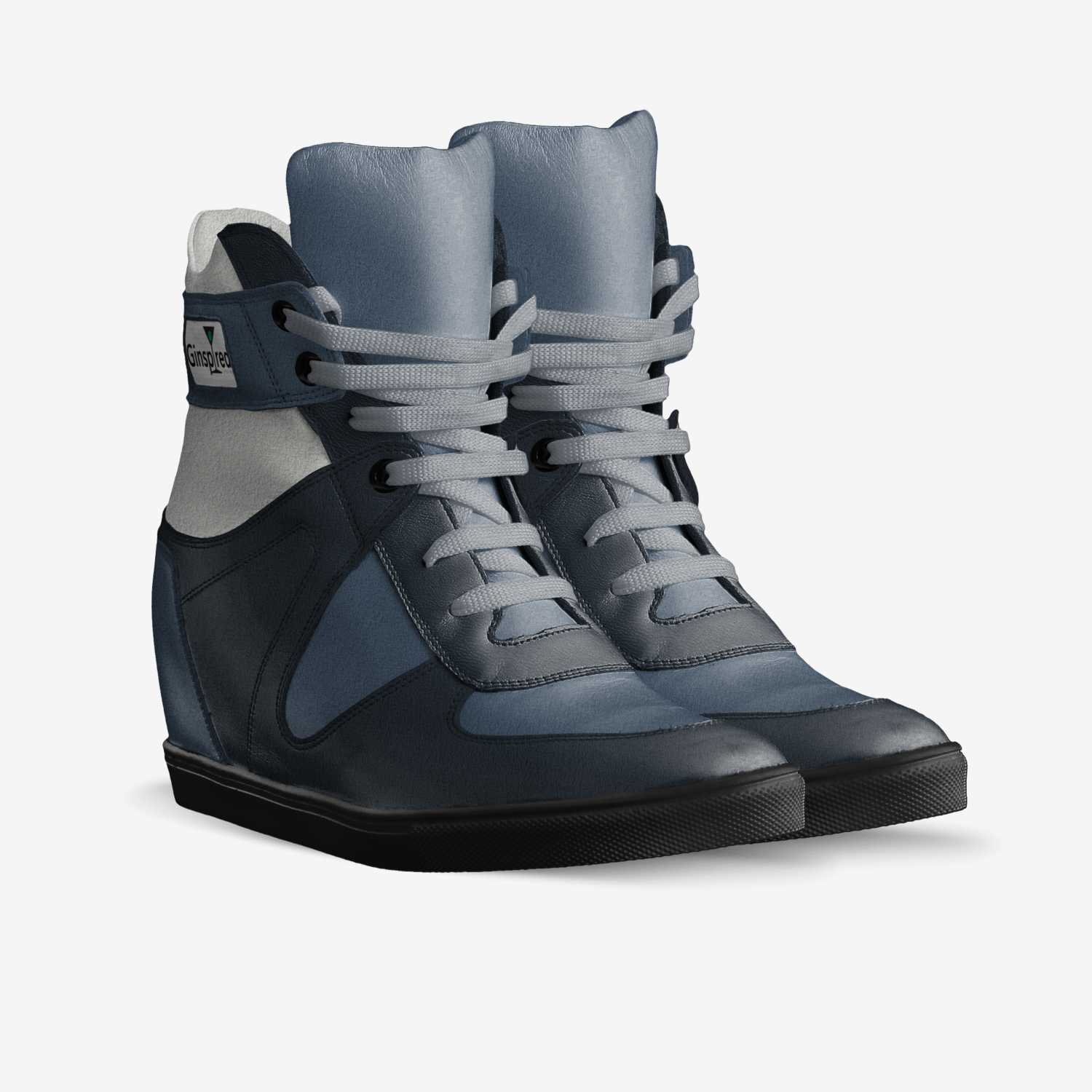Sneaking Up custom made in Italy shoes by Gini Briggs | Double view