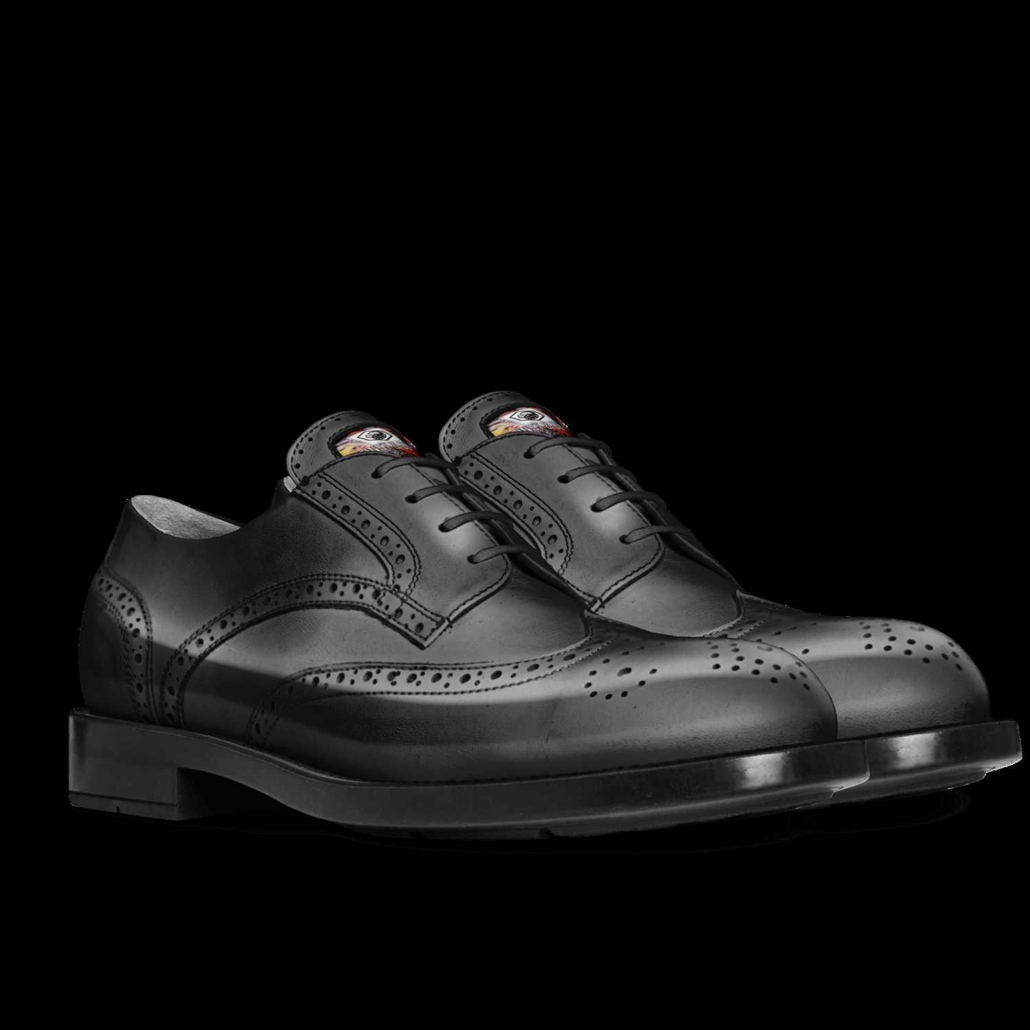 black custom shoes