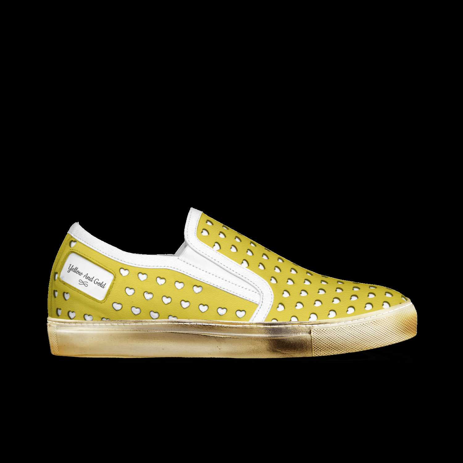 Yellow and gold best sale shoes