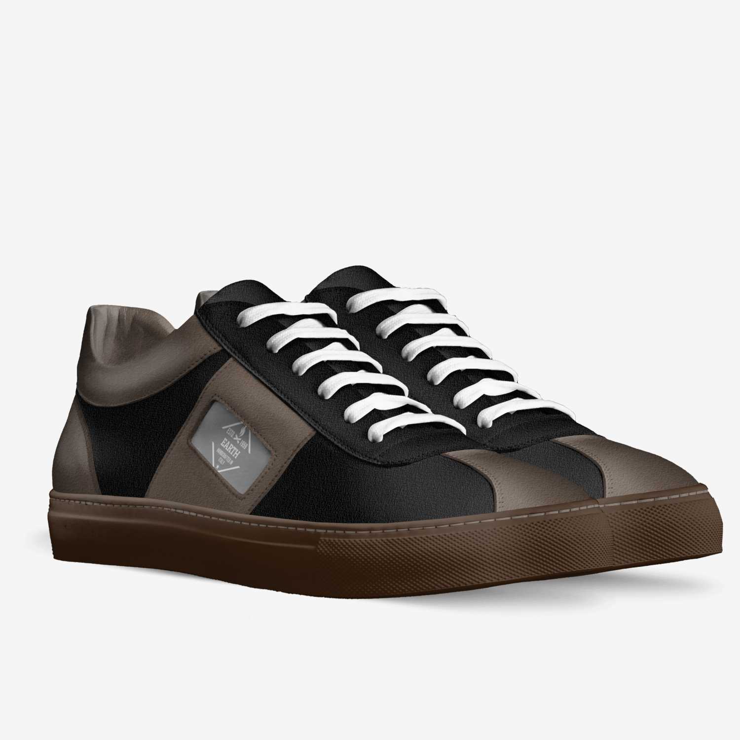Earth custom made in Italy shoes by Shawn Thompson | Double view