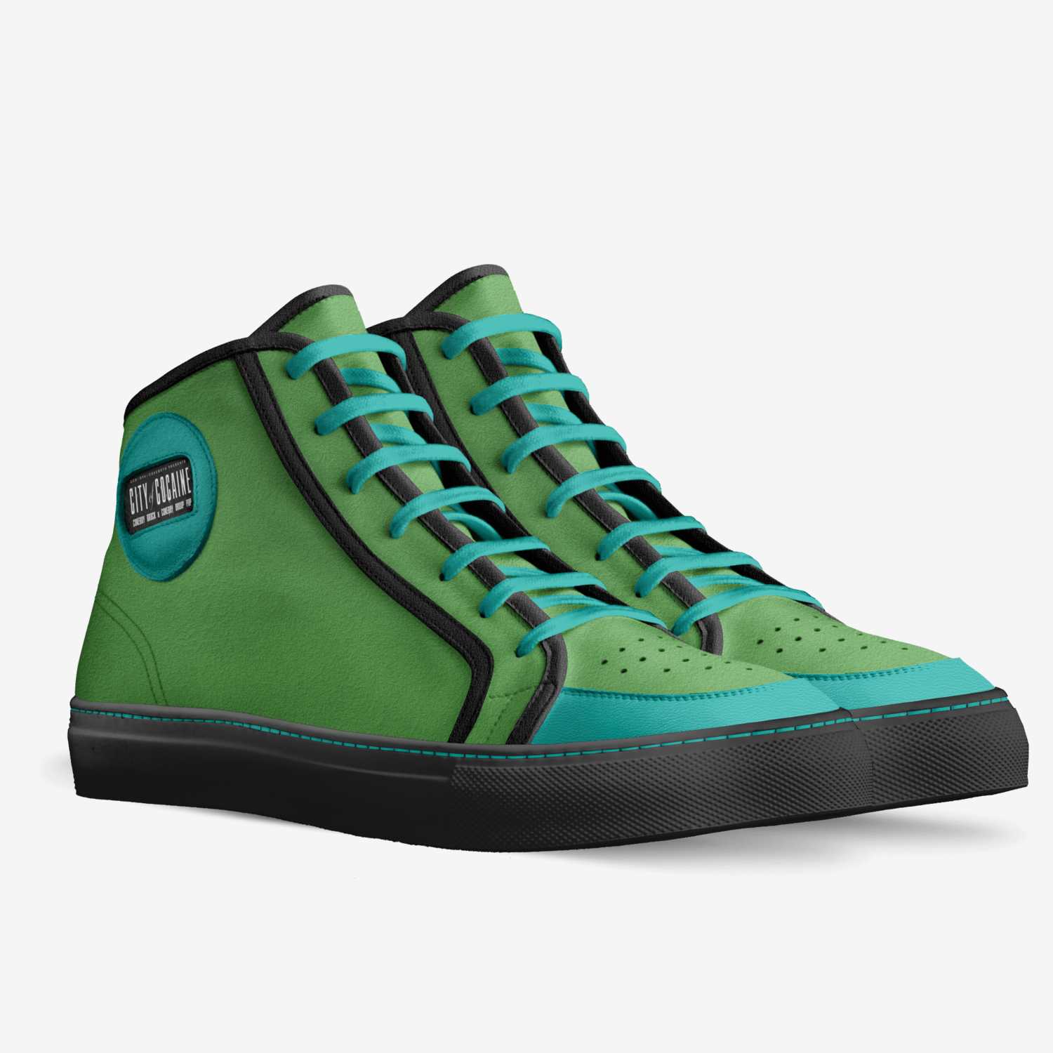 GREEN MOLLYS custom made in Italy shoes by Pandoralux | Double view