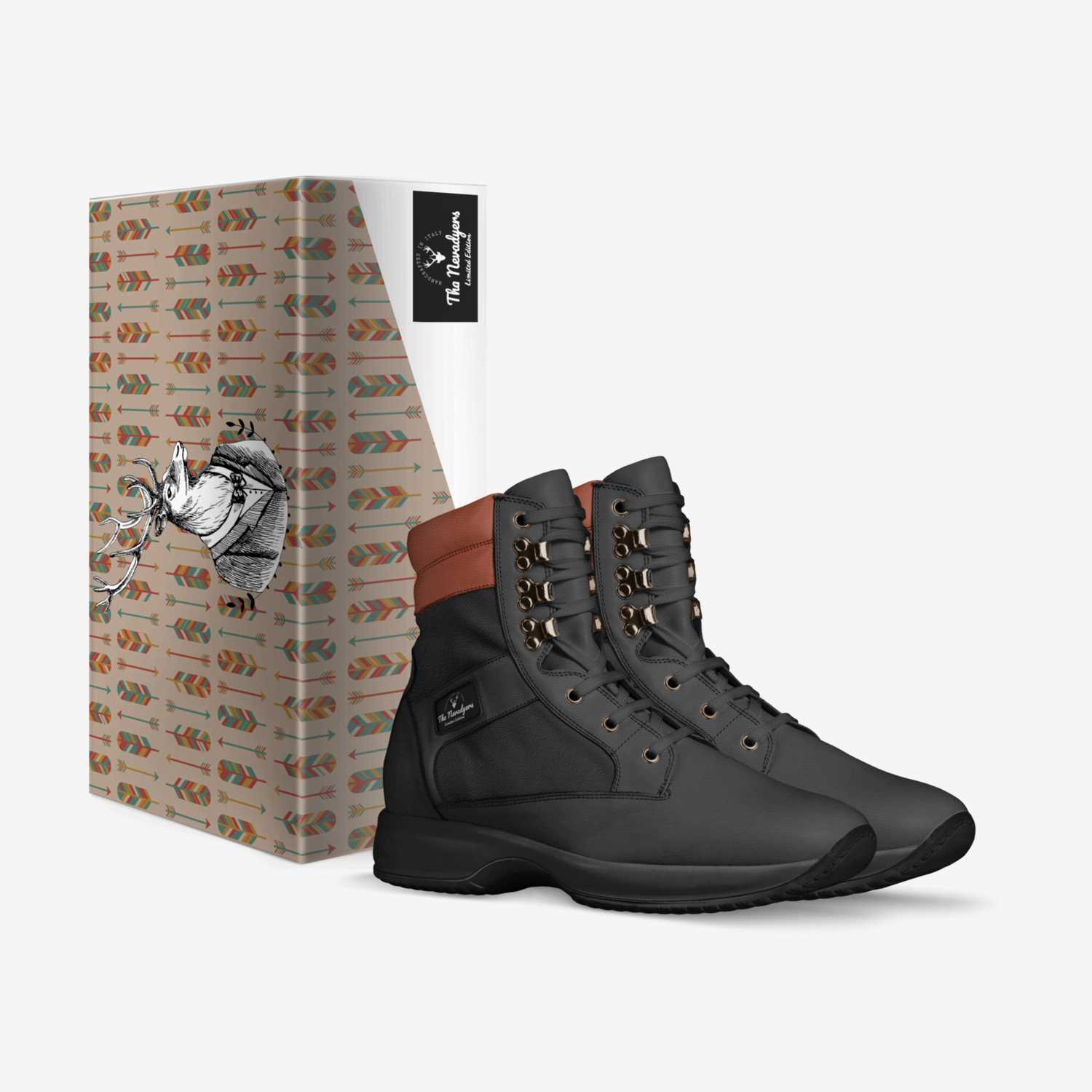 Smokers Boot "Ash" custom made in Italy shoes by Galatikz Dixon | Box view