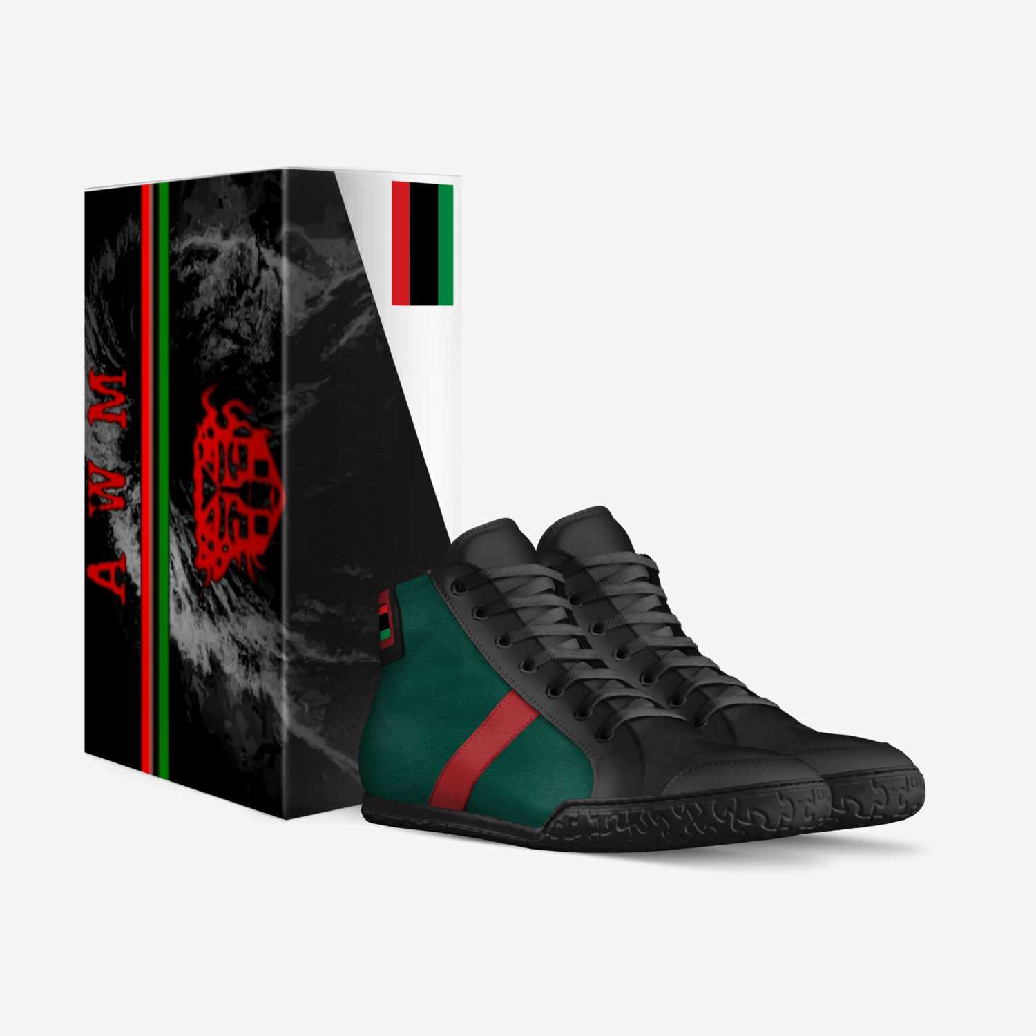 awm custom made in Italy shoes by African War Mask | Box view