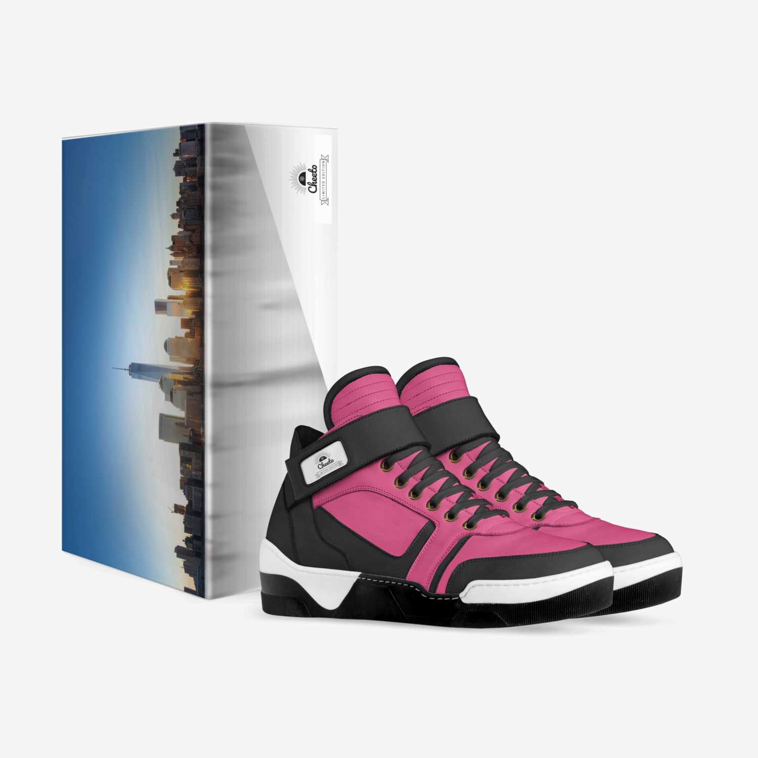 Cheeto custom made in Italy shoes by Kyle Mills | Box view