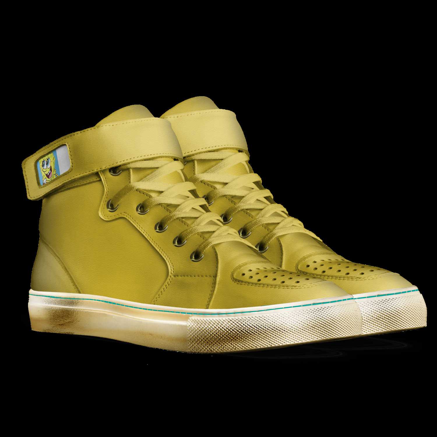 spongebob high top shoes