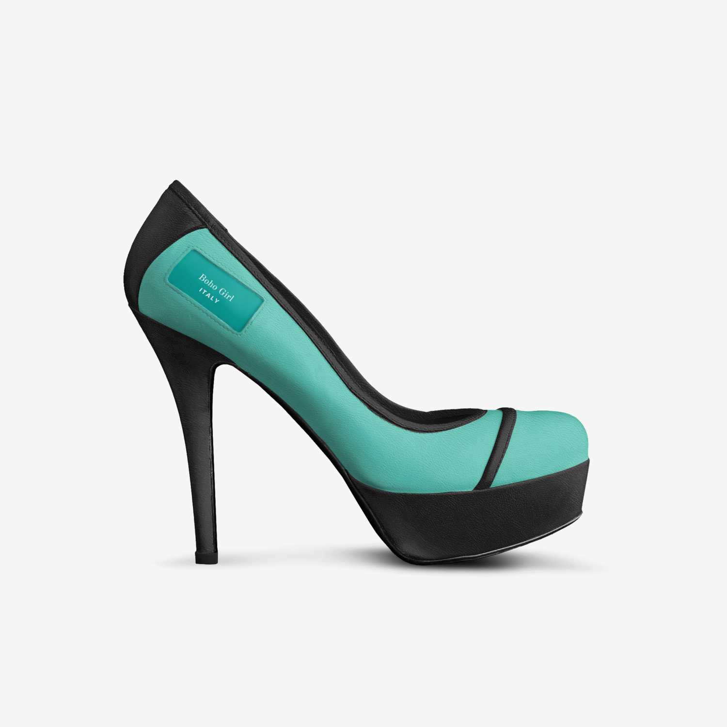 Boho Girl custom made in Italy shoes by Marijke Verkerk Design | Side view