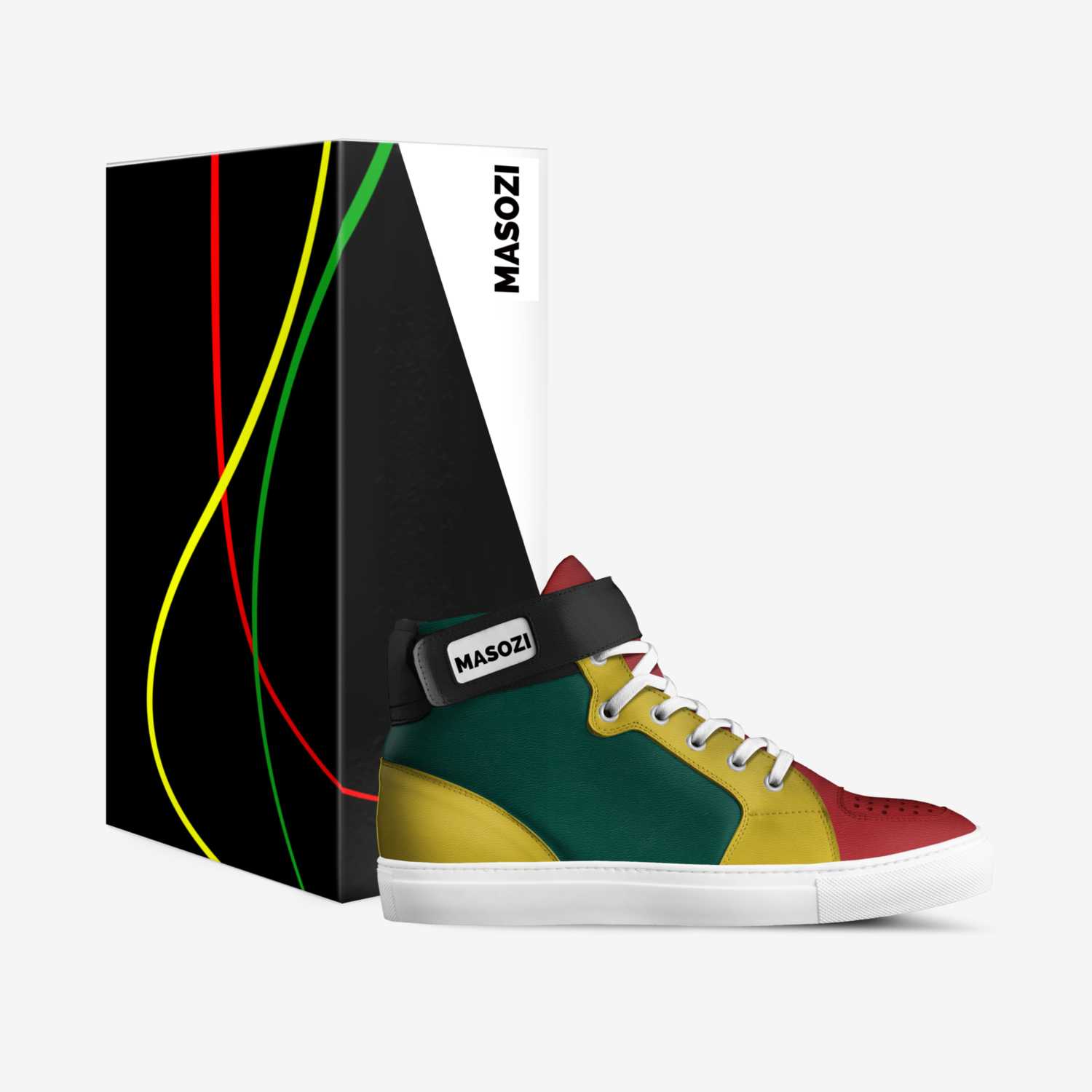 Roots Afrikiko custom made in Italy shoes by Albert Thompson | Box view