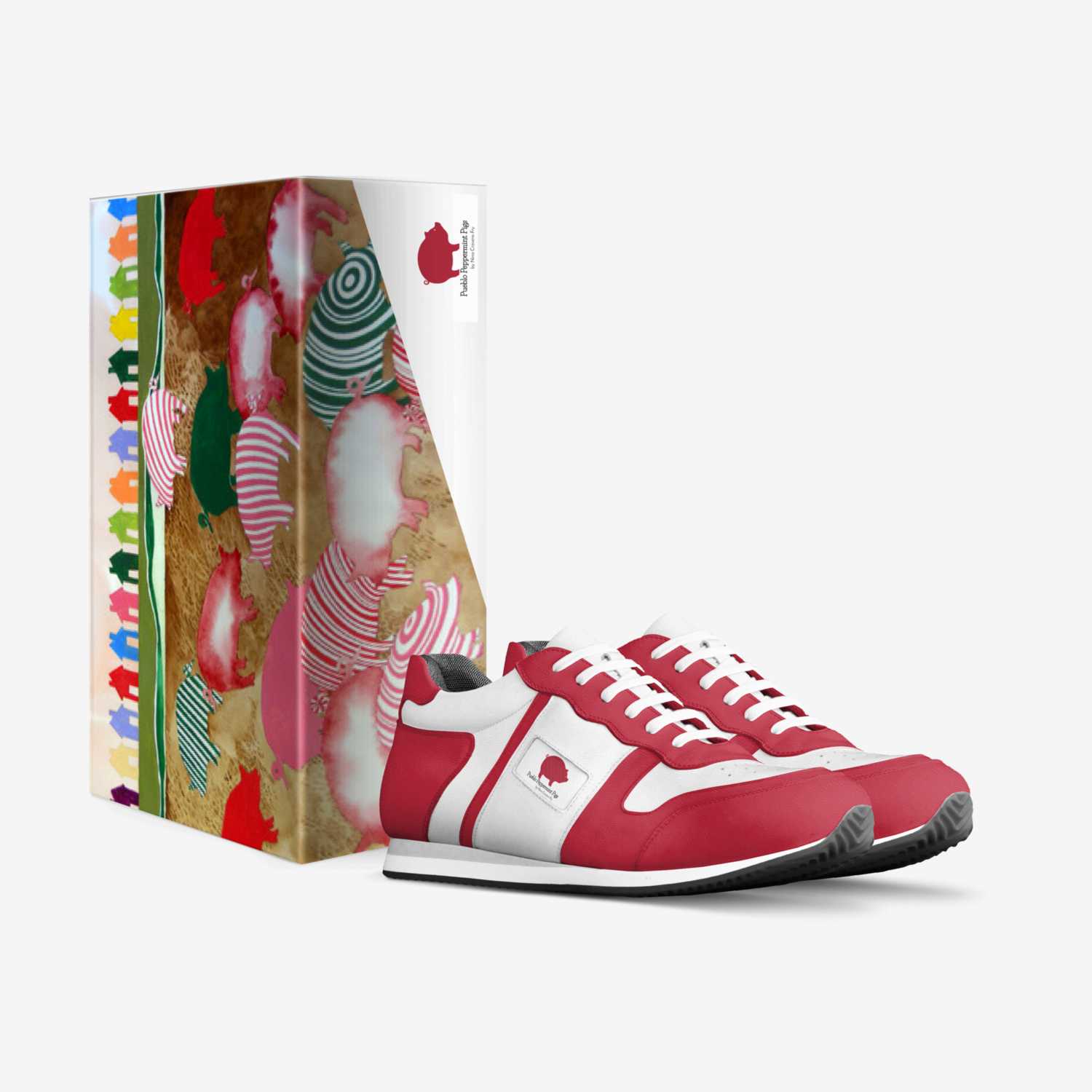 Peppermint Pigs custom made in Italy shoes by Gregory Howell | Box view