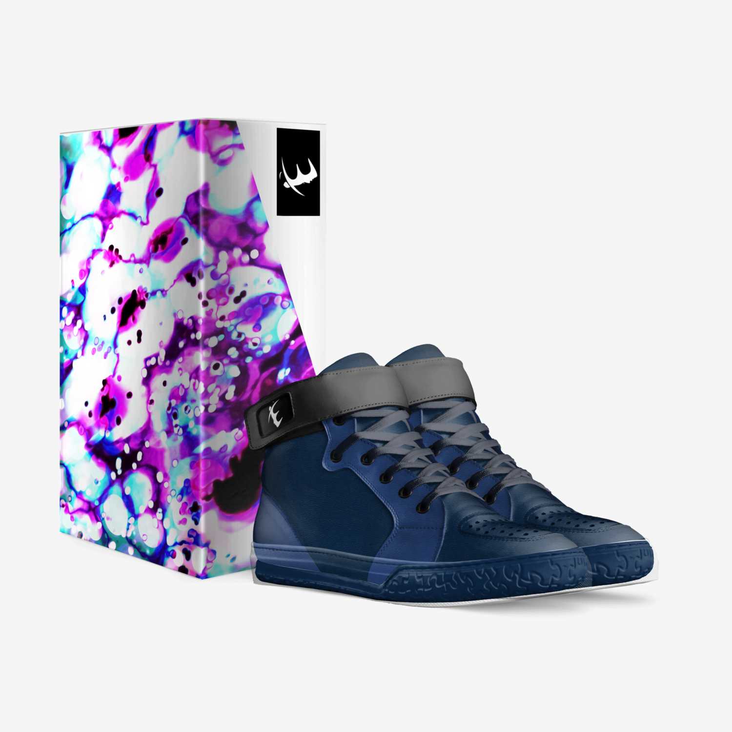 EBS- Violets custom made in Italy shoes by Sasha P | Box view