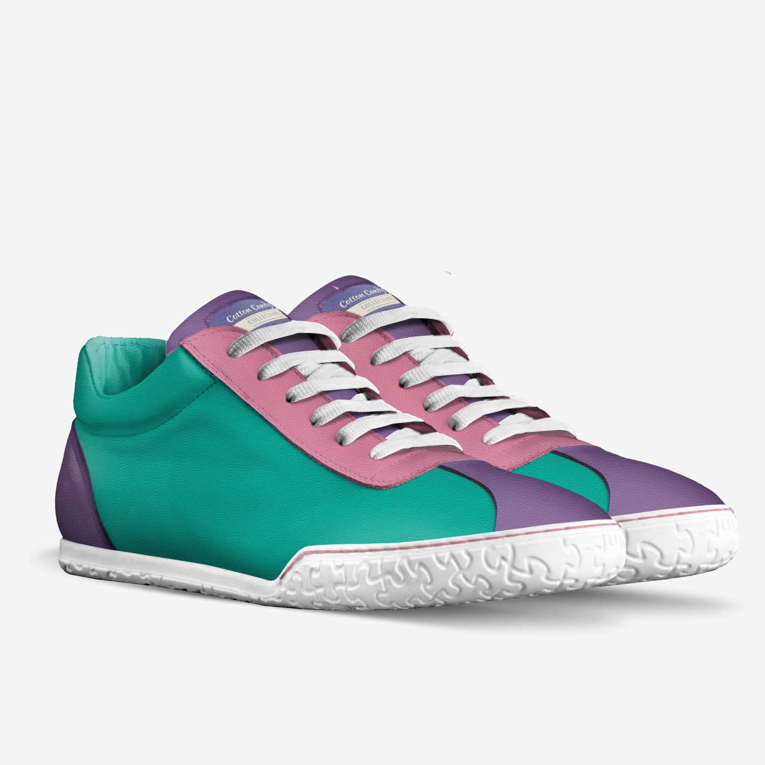 Cotton Candy 2 custom made in Italy shoes by Lamar Copeland | Double view