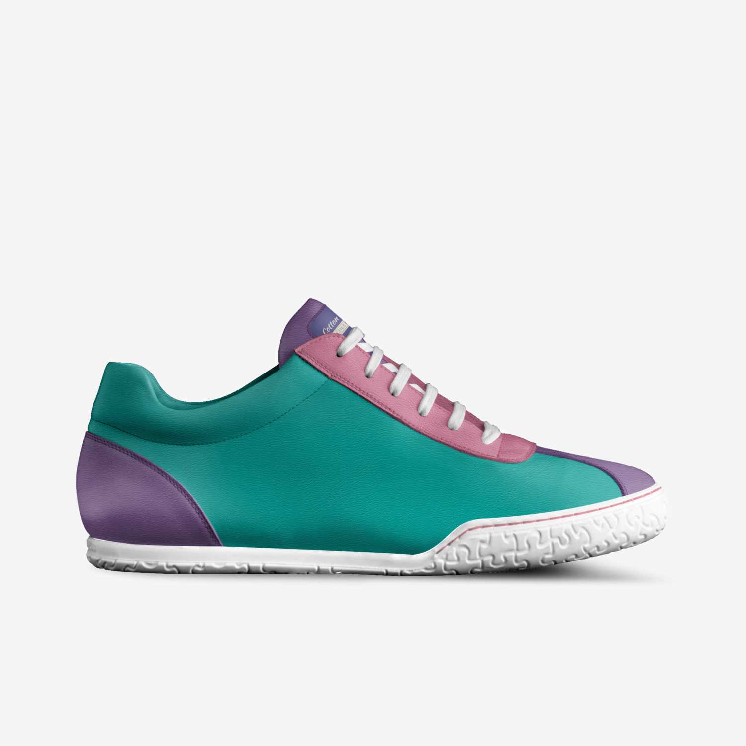 Cotton Candy 2 custom made in Italy shoes by Lamar Copeland | Side view