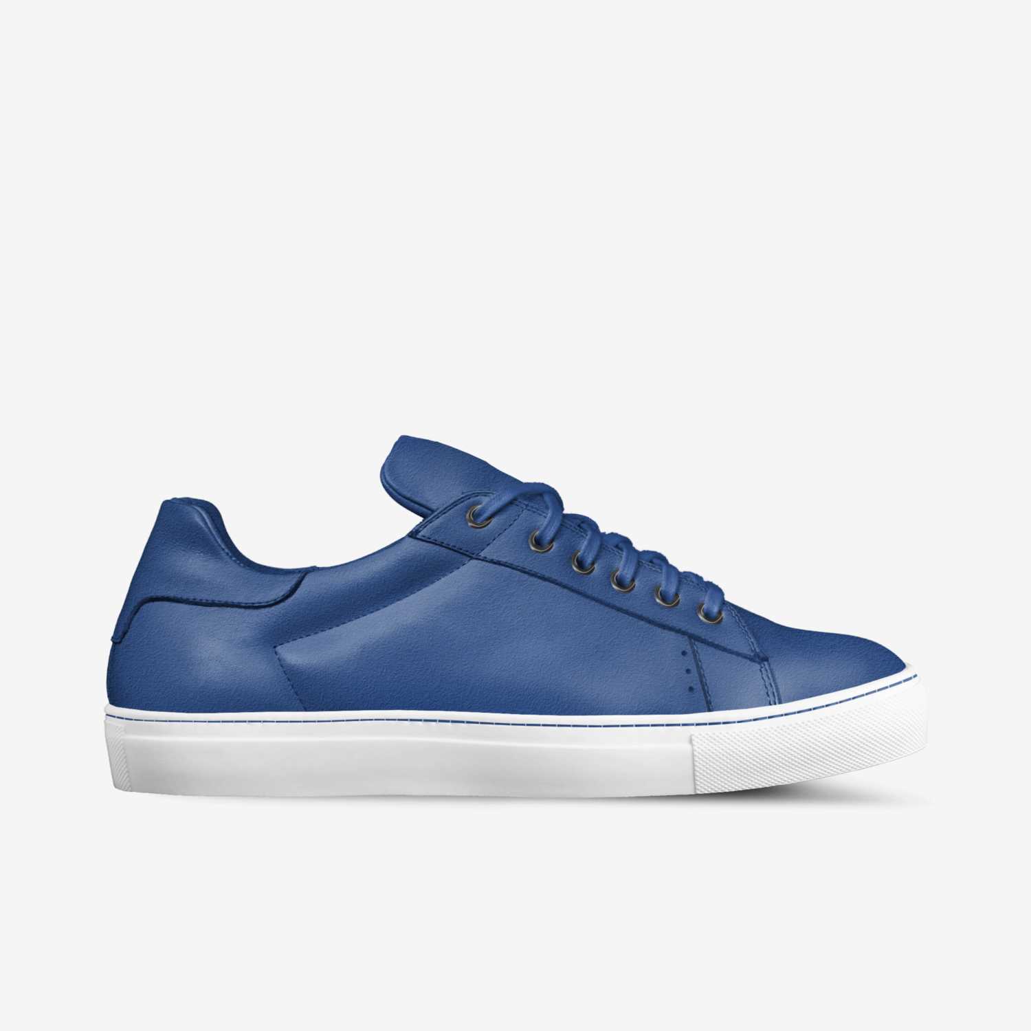 Siratti Blue custom made in Italy shoes by Brett Mcfarlane | Side view