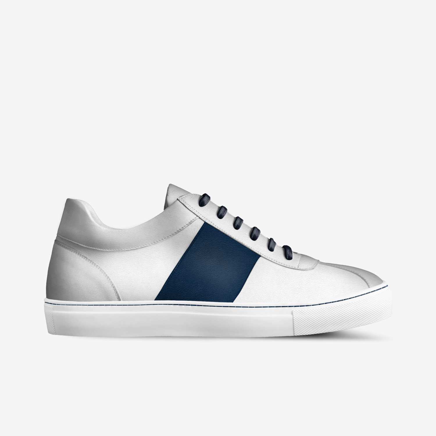 Siratti Low Blue custom made in Italy shoes by Brett Mcfarlane | Side view
