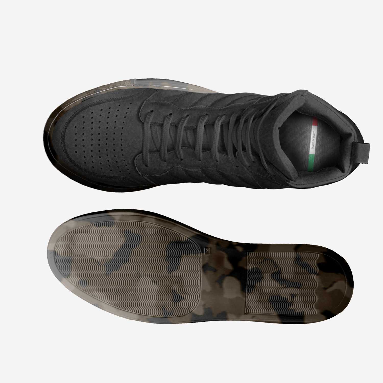 Shujaa custom made in Italy shoes by Dnbe Apparel | Top view