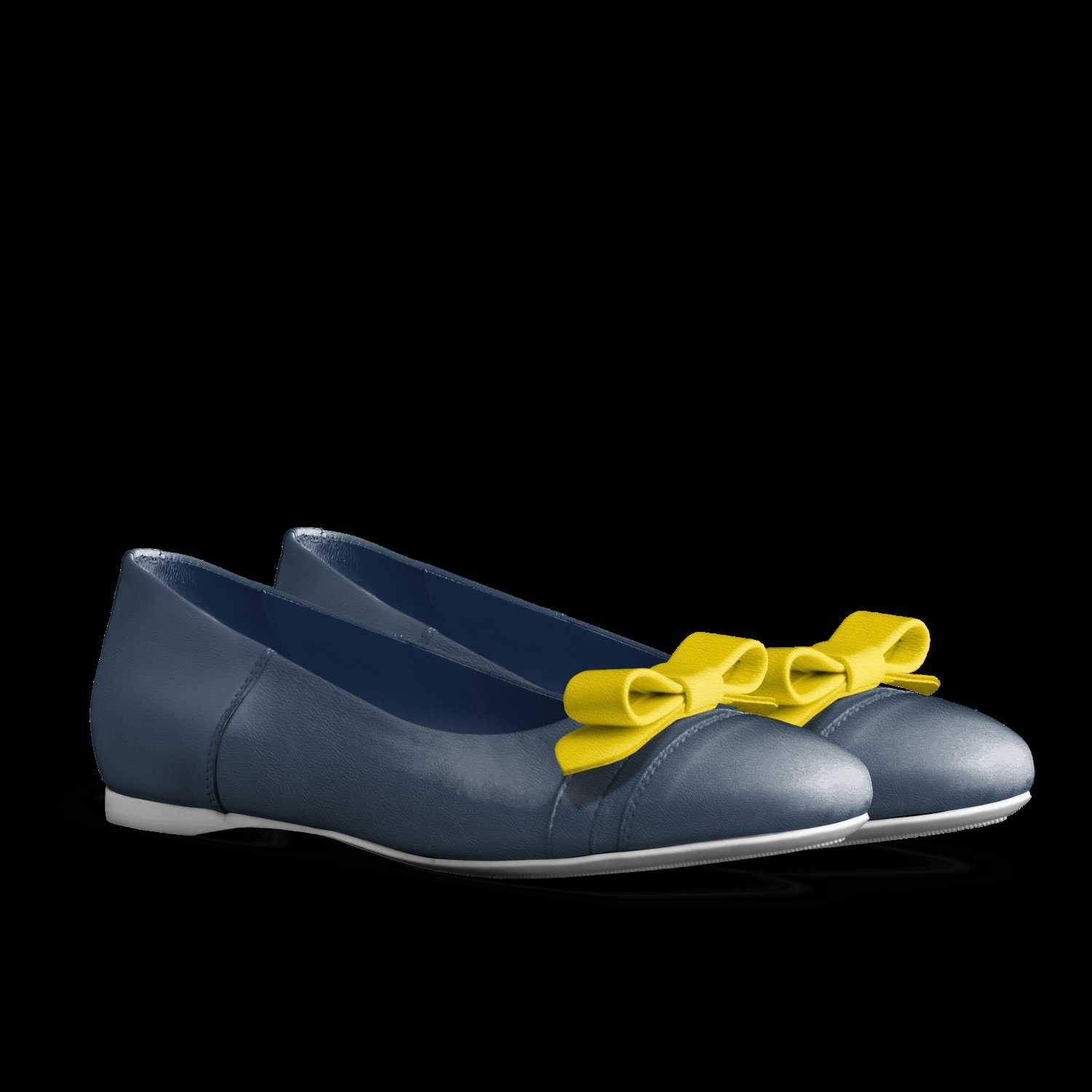 yellow bow shoes
