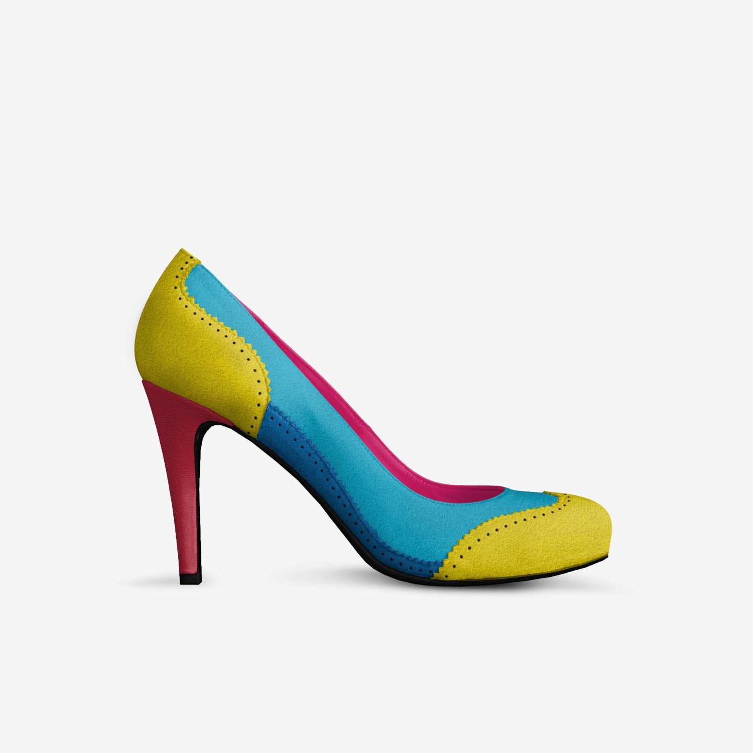 PopArt custom made in Italy shoes by Sabrina Fleming | Side view