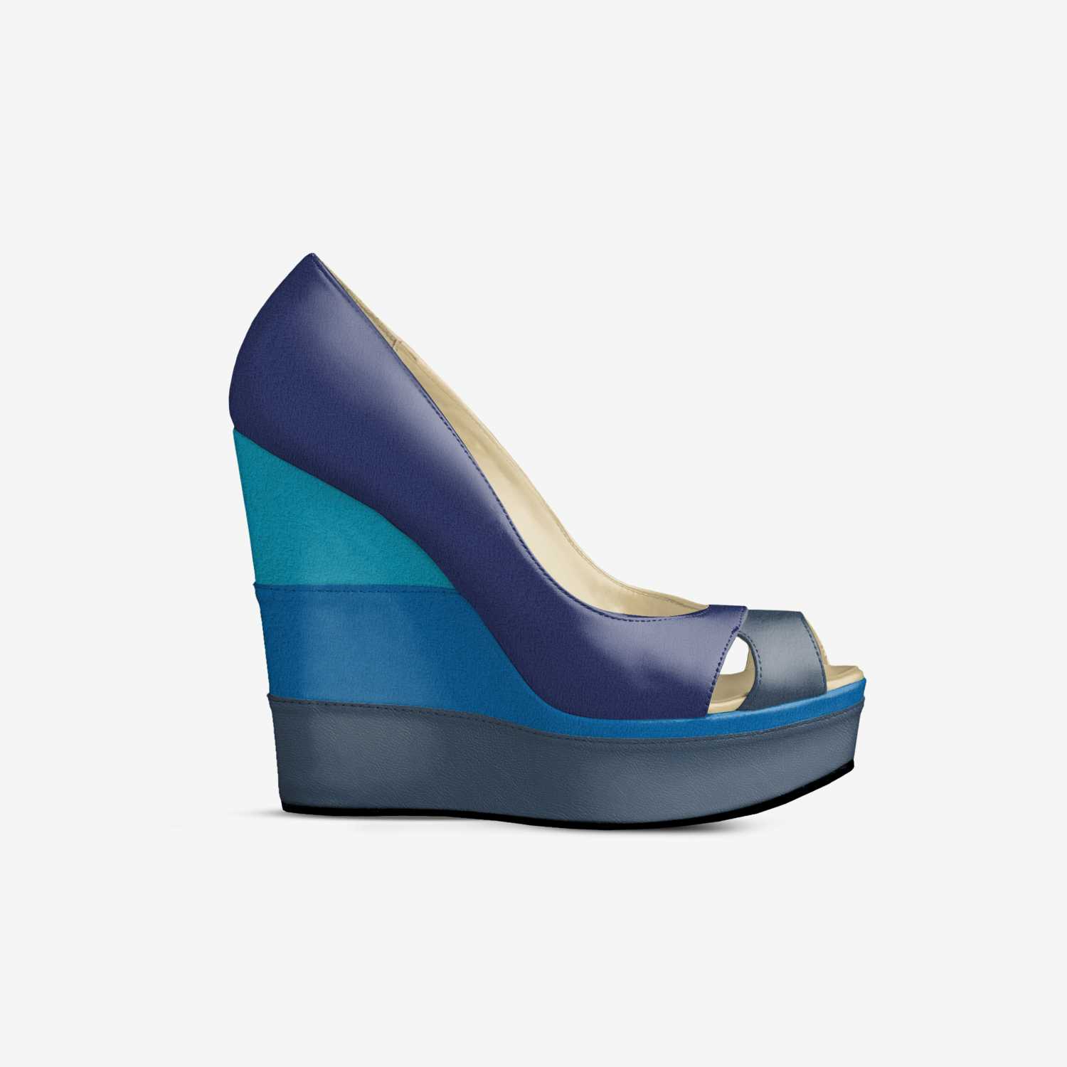 Beachy custom made in Italy shoes by Sabrina Fleming | Side view