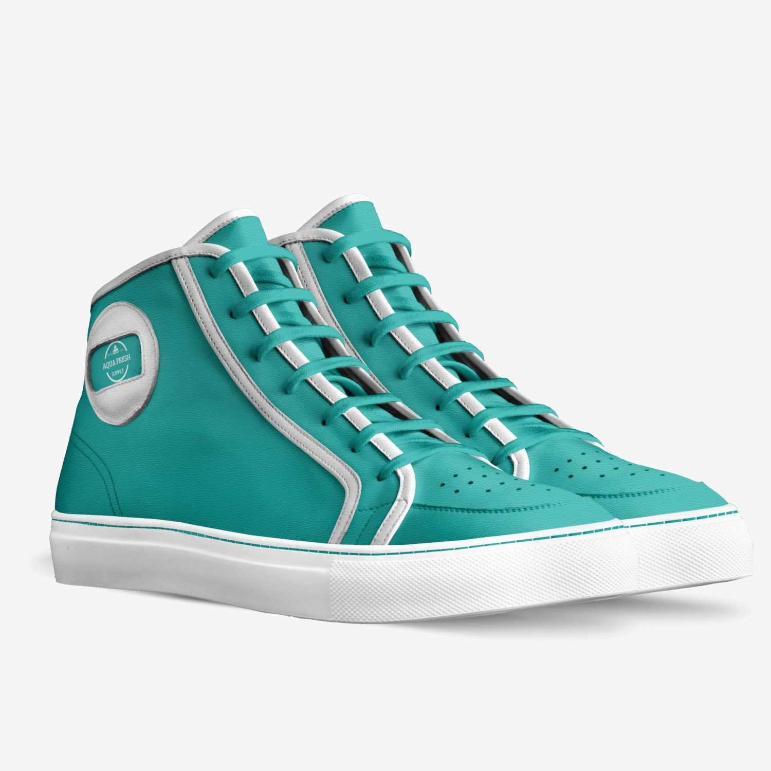 AQUA FRESH custom made in Italy shoes by Tylon Mearidy | Double view