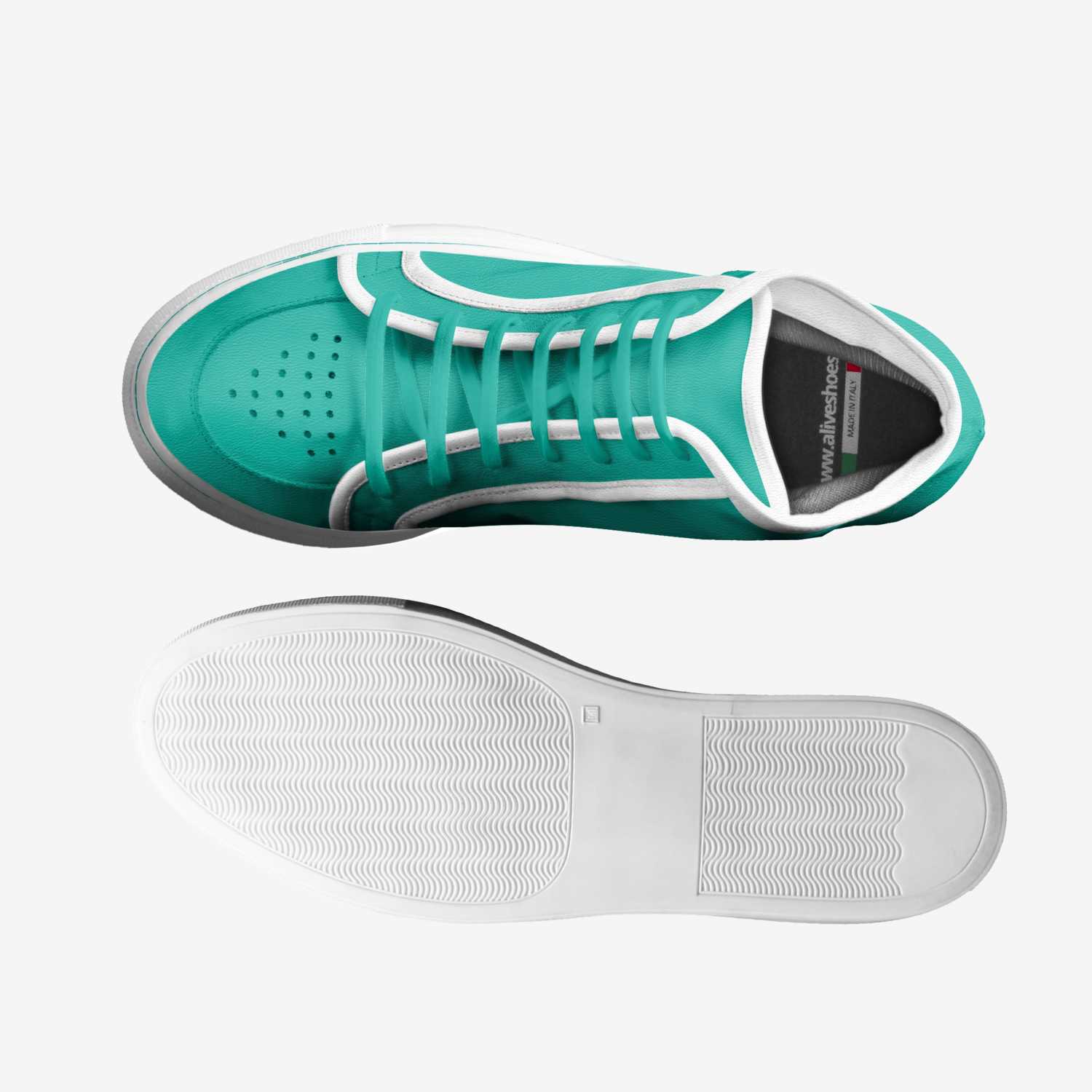 AQUA FRESH custom made in Italy shoes by Tylon Mearidy | Top view