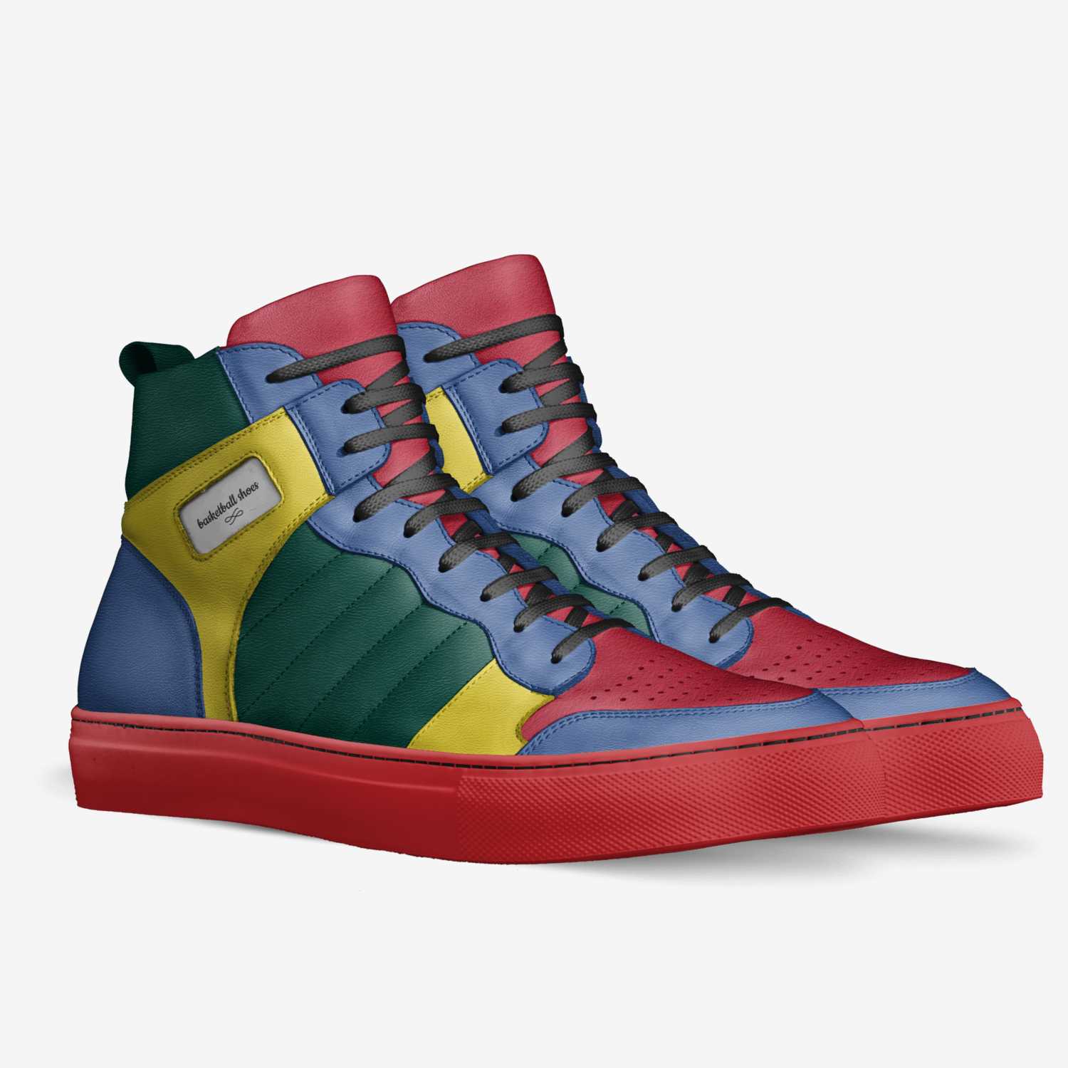 basketball shoes custom made in Italy shoes by Hugh Janis | Double view