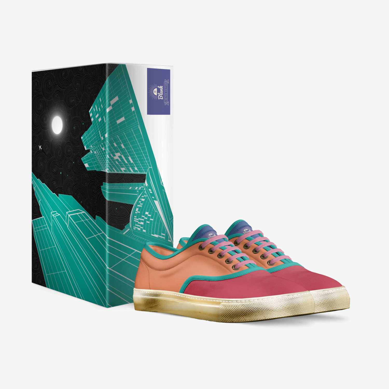 Blank I RNBW custom made in Italy shoes by Samuel Shipway | Box view