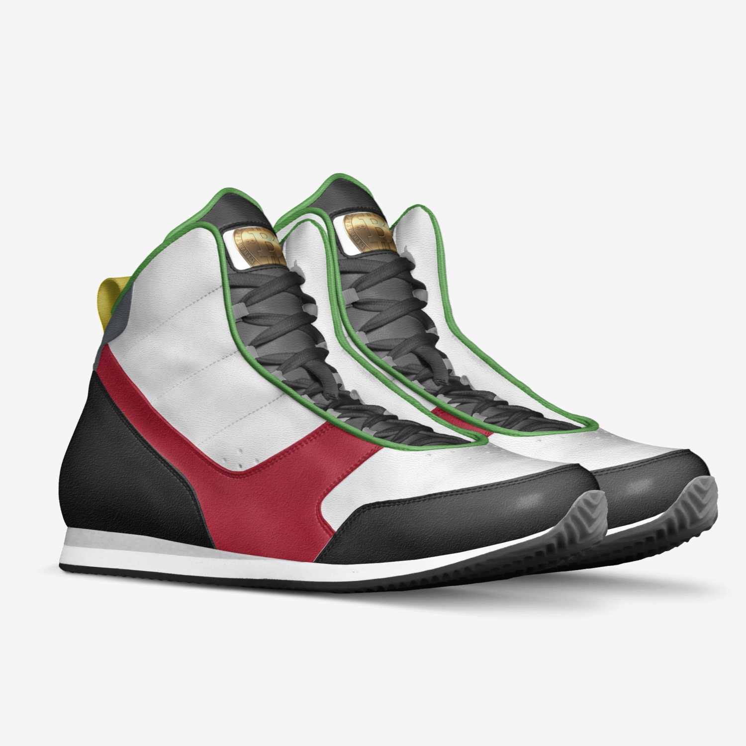 Volatility custom made in Italy shoes by Satoshi Nakamoto | Double view