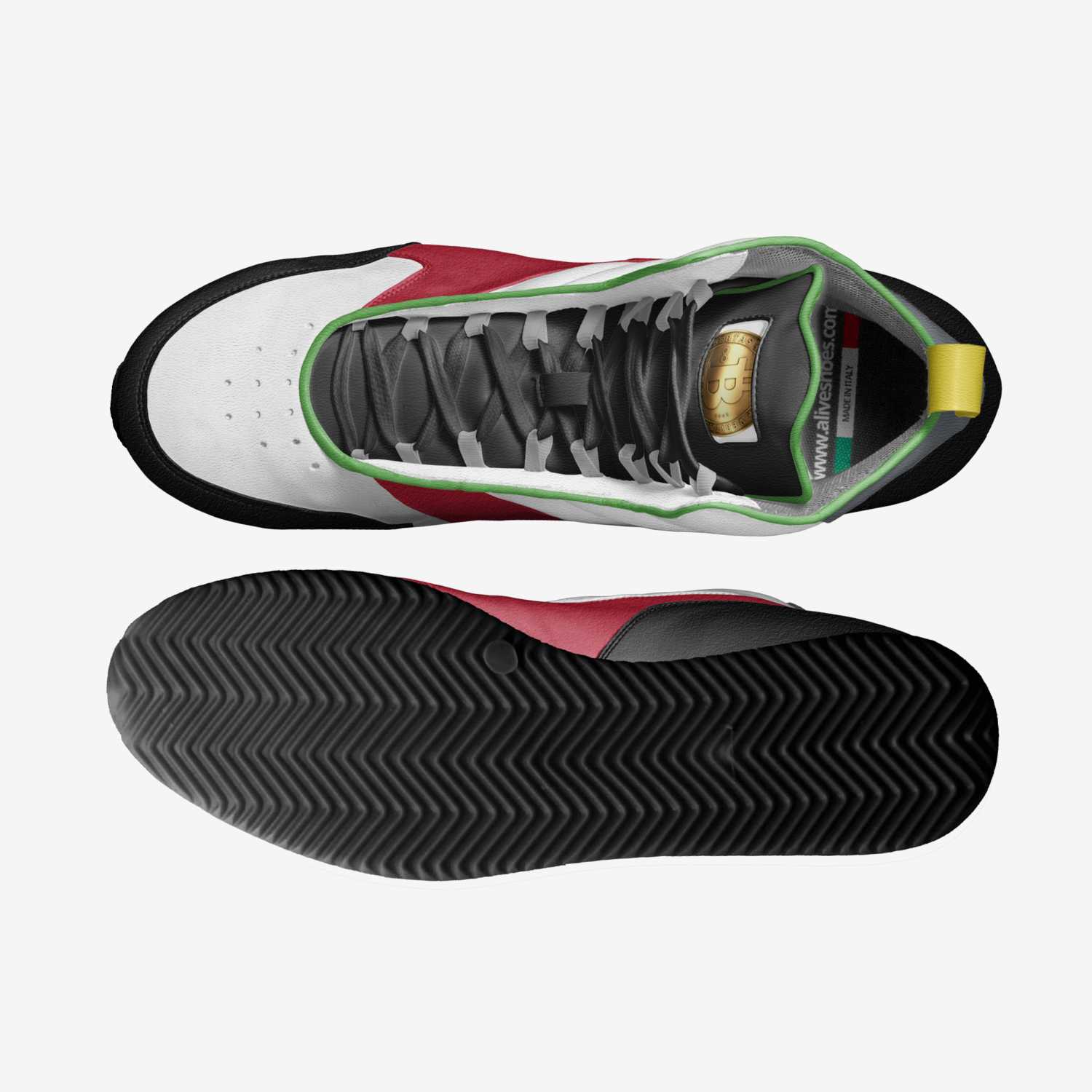 Volatility custom made in Italy shoes by Satoshi Nakamoto | Top view