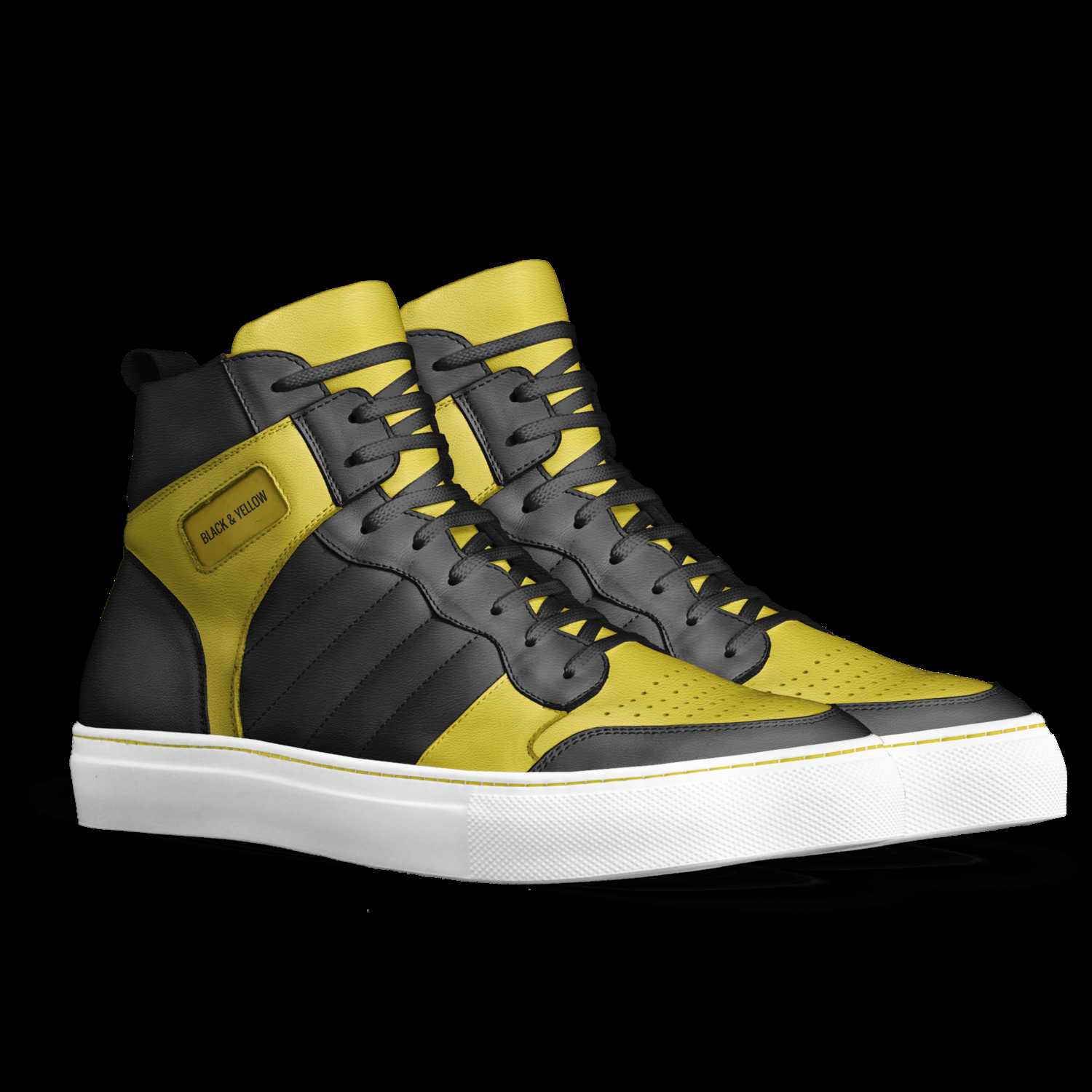 YELLO/BLACK DOUBLE SNEAKER SHORT BOOTS Nike Air Jordan 12 Yellow