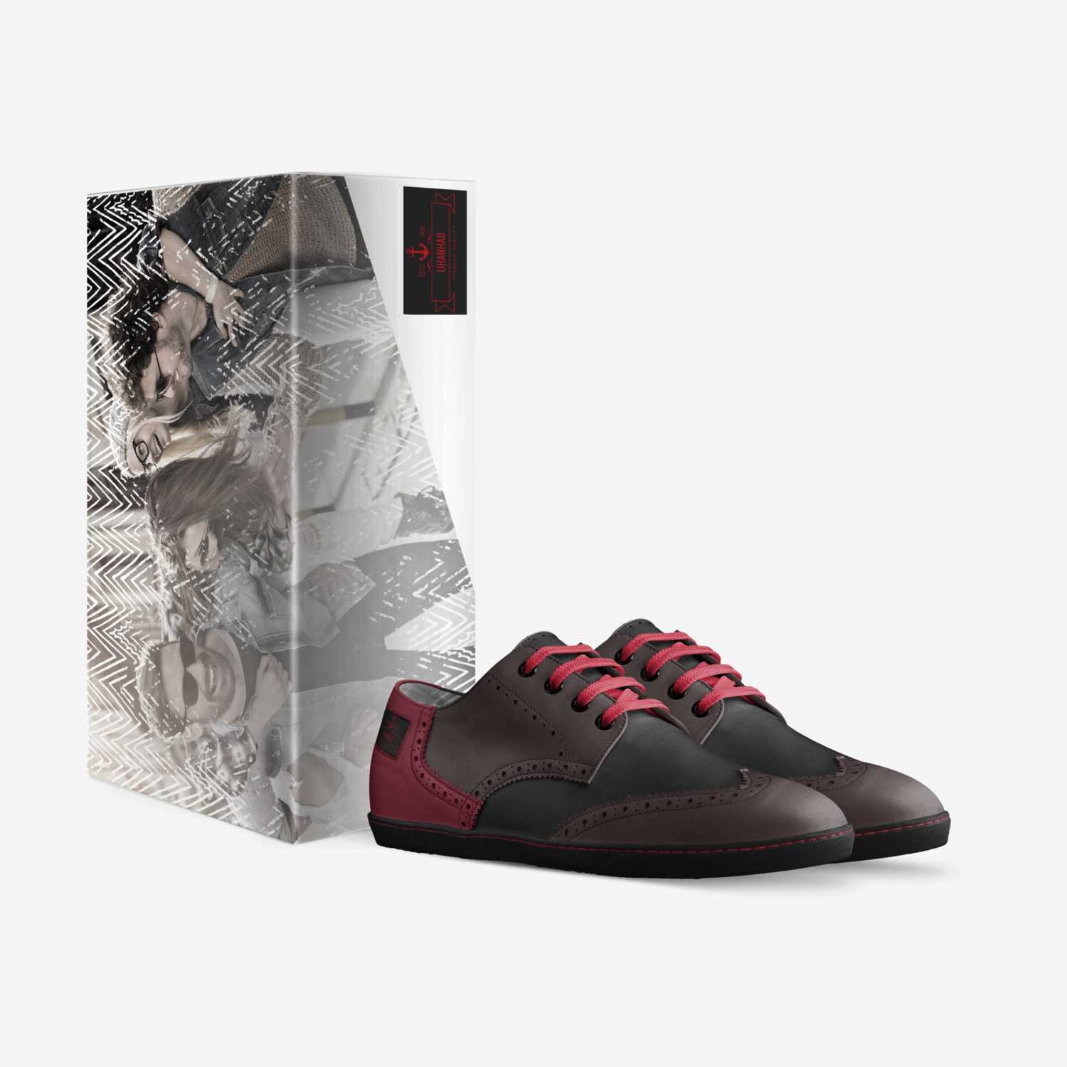 Uhanhad custom made in Italy shoes by Ezell Roberts | Box view