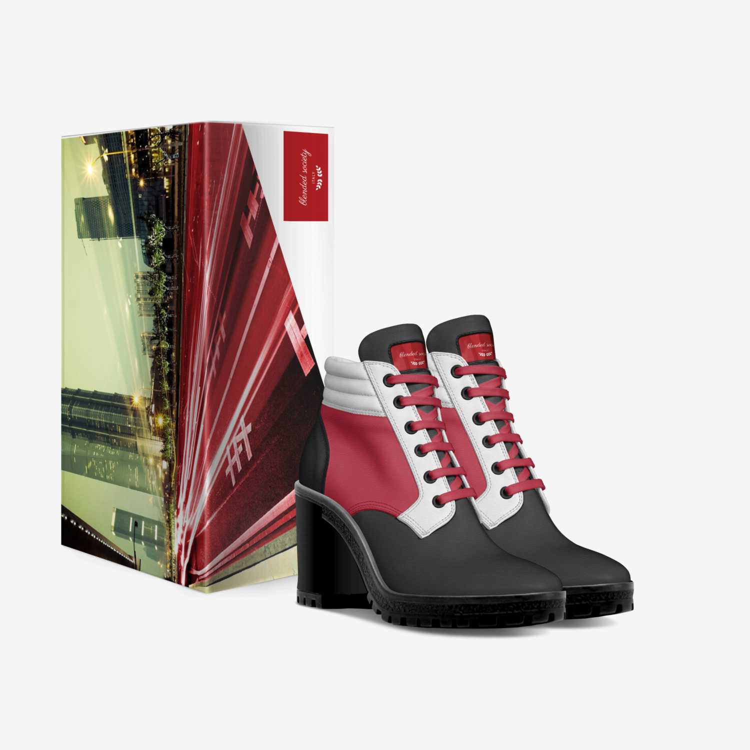 blended society custom made in Italy shoes by Chon Smith | Box view