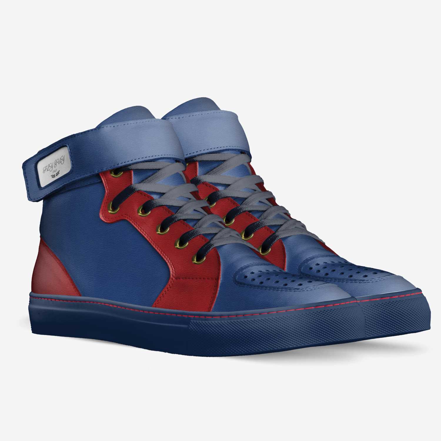 FLY GUY custom made in Italy shoes by Dashawn Burns | Double view