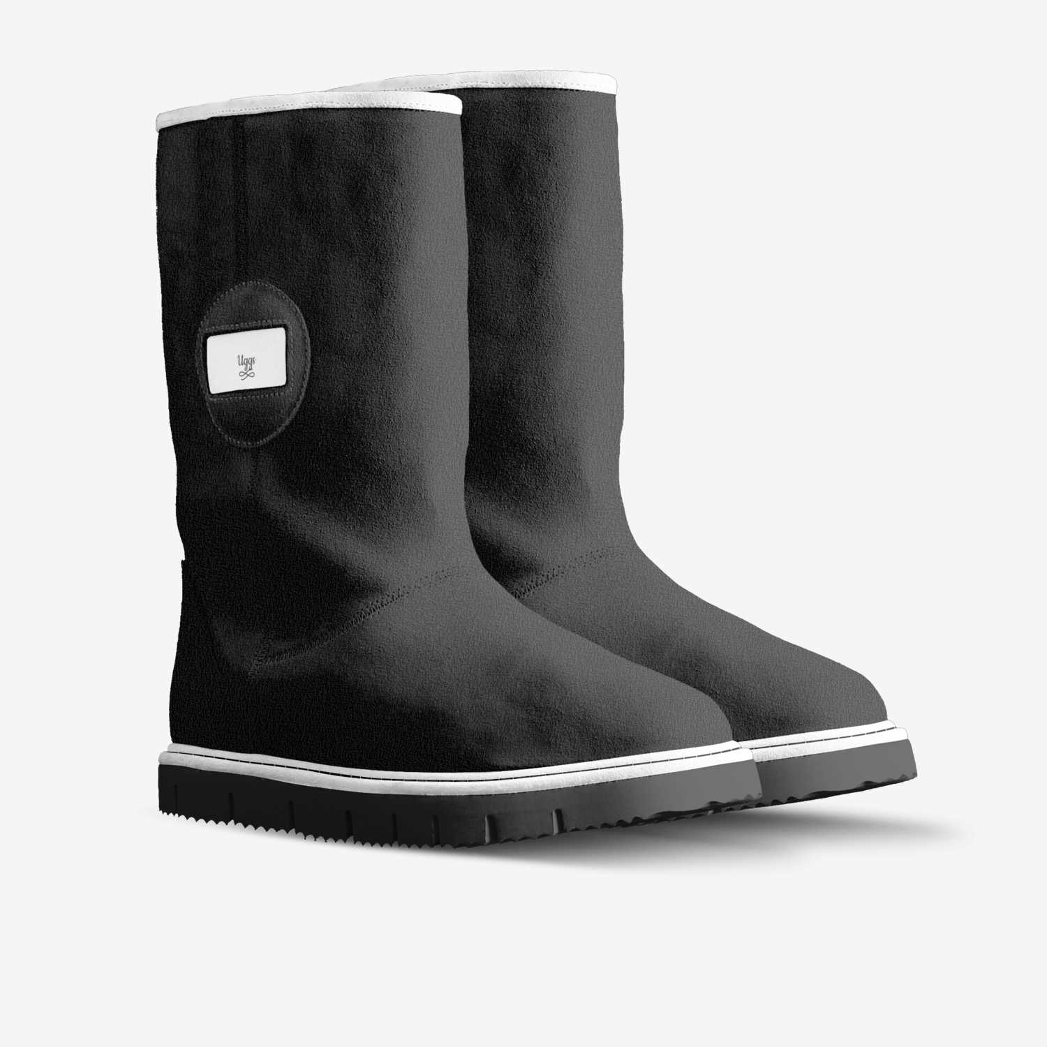 Uggs custom made in Italy shoes by Crystal | Double view