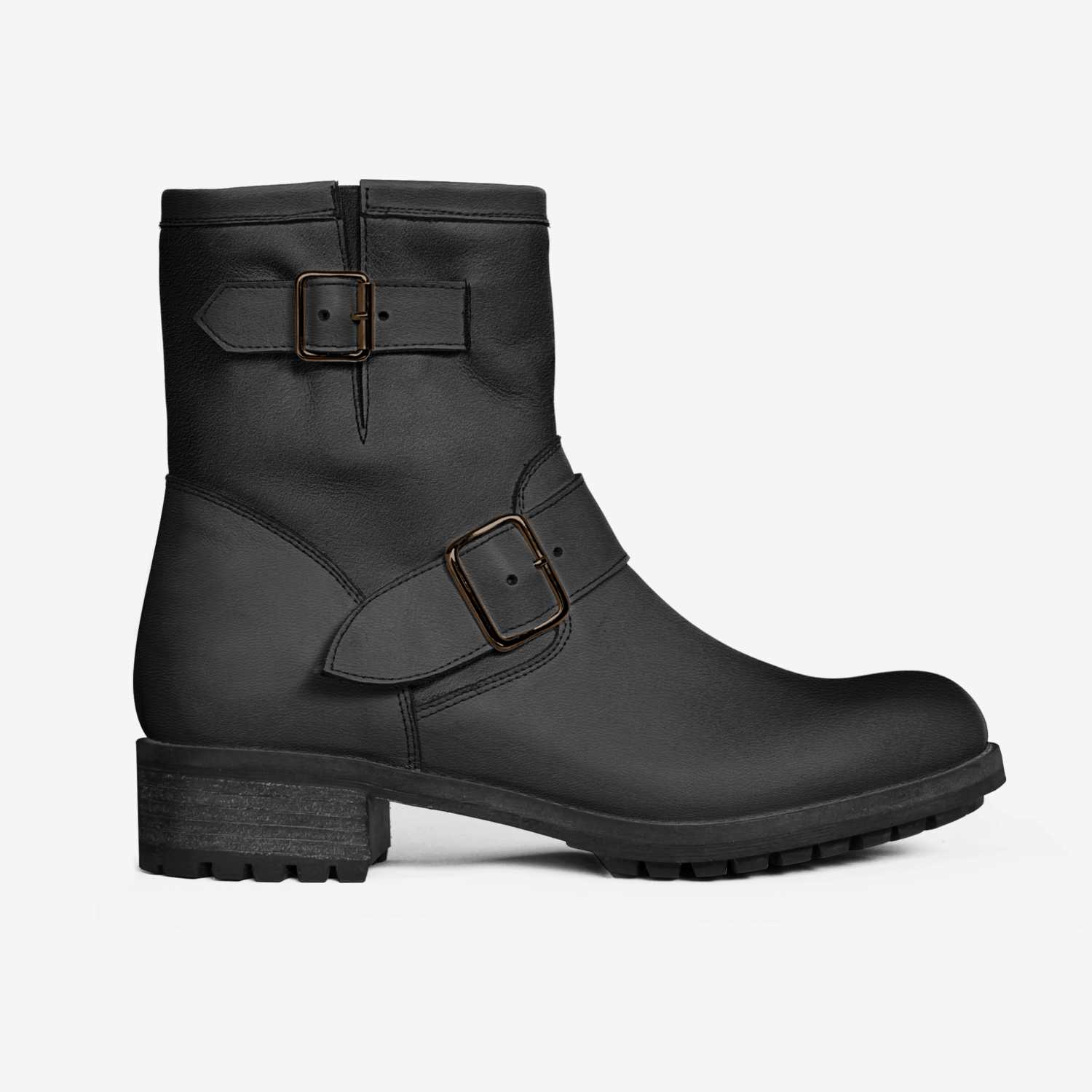 Alin black custom made in Italy shoes by Stijn Vergote | Side view