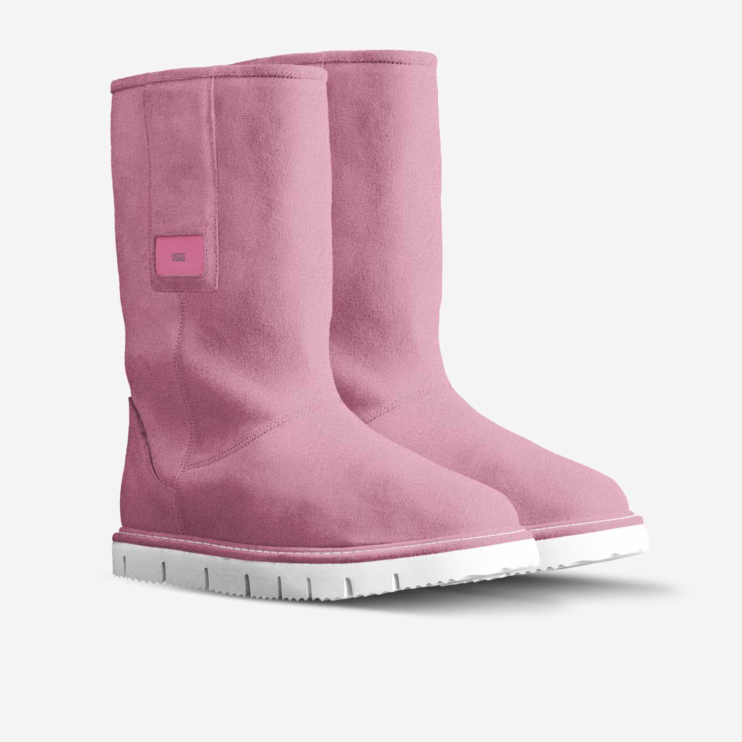 Uggs  custom made in Italy shoes by Crystal | Double view