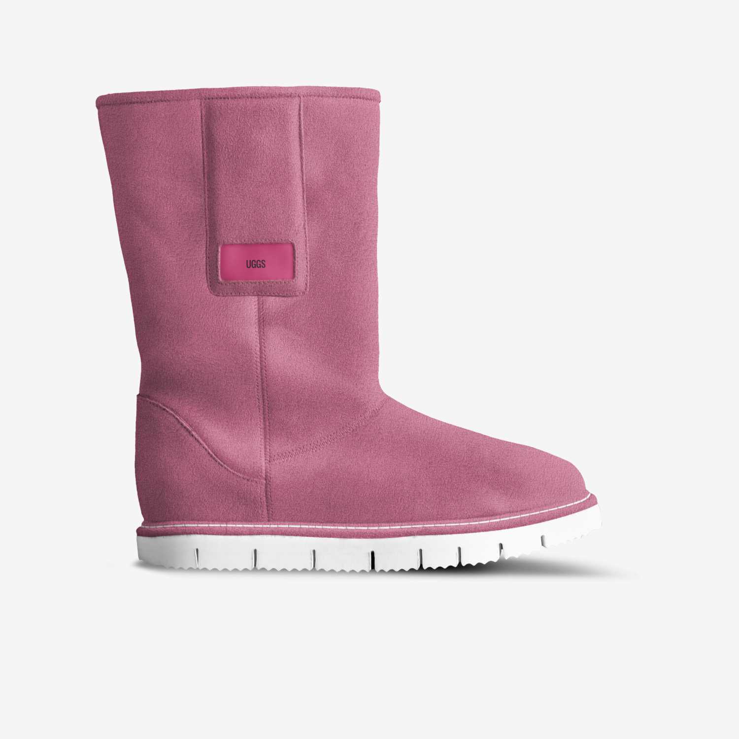Uggs  custom made in Italy shoes by Crystal | Side view