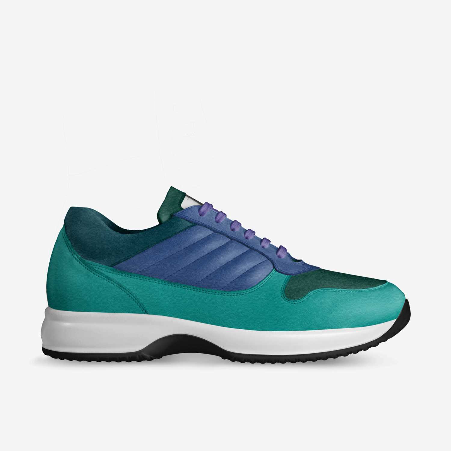 The watery waves custom made in Italy shoes by Sage | Side view