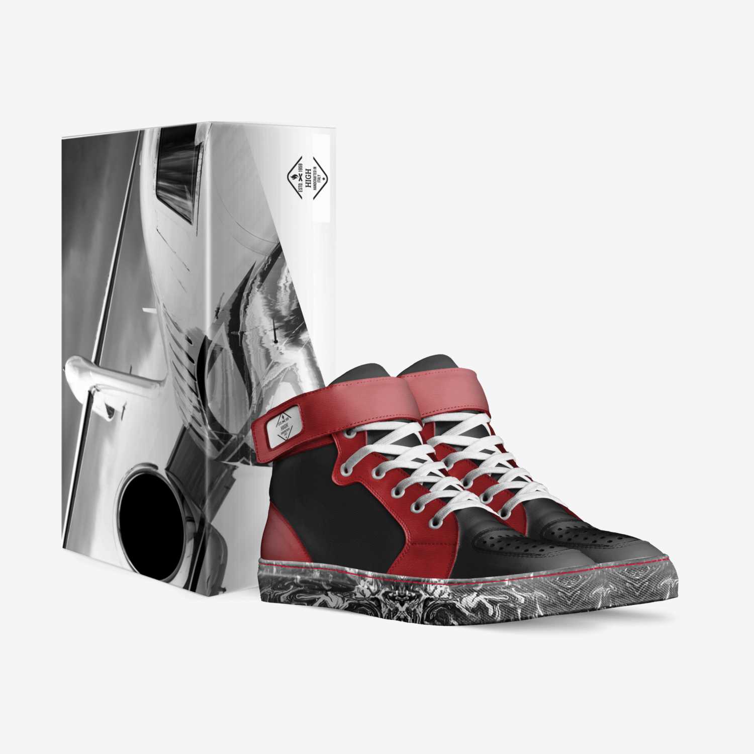R&B custom made in Italy shoes by Sara | Box view
