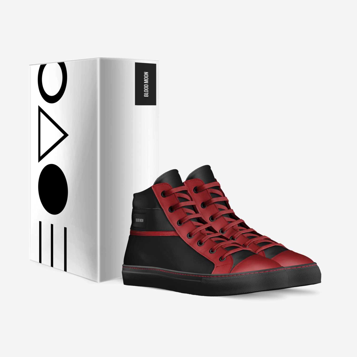 Blood Moon custom made in Italy shoes by Jaida Thompson | Box view